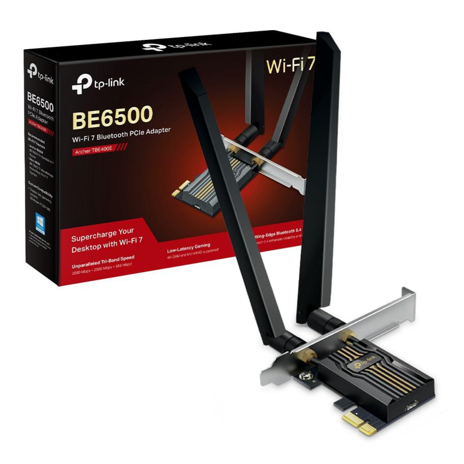 TP-Link Archer TBE400E Wi-Fi 7 Bluetooth 5.4 PCIe Adapter