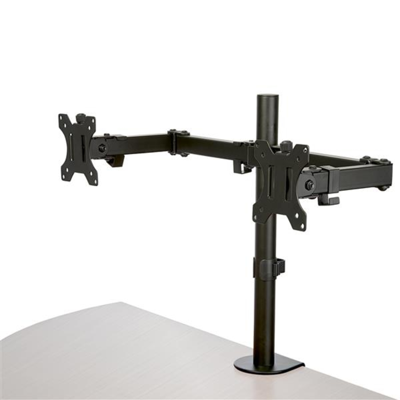 StarTech.com Monitor Arm for 2 Monitors with Desk Mount Desk Clamp VESA Monitor Mount