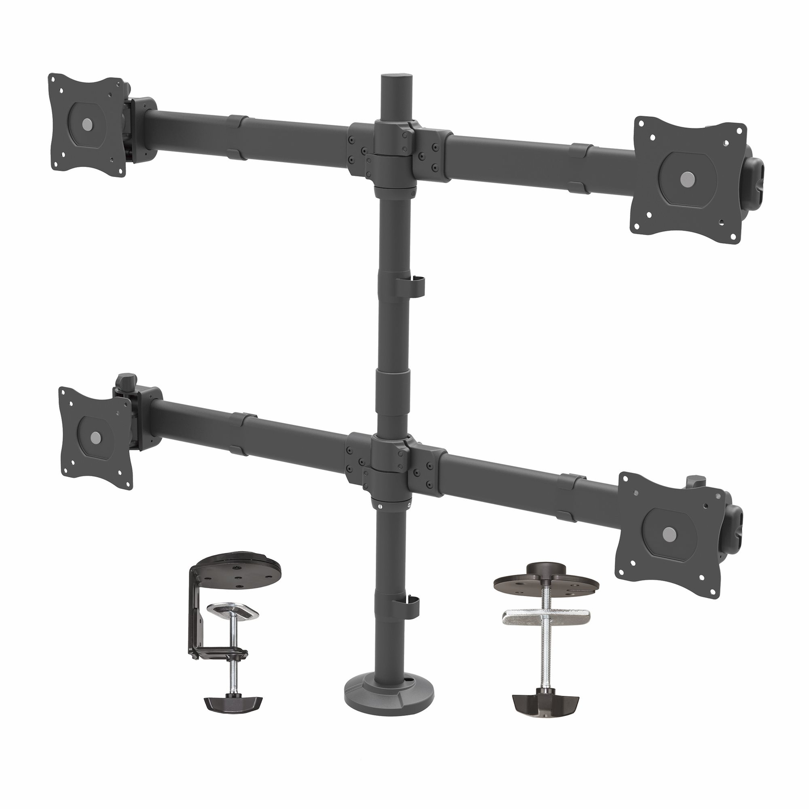 StarTech Desk Quad Monitor Mount Swivelling for VESA Monitors up to 27inch (8 Kg)