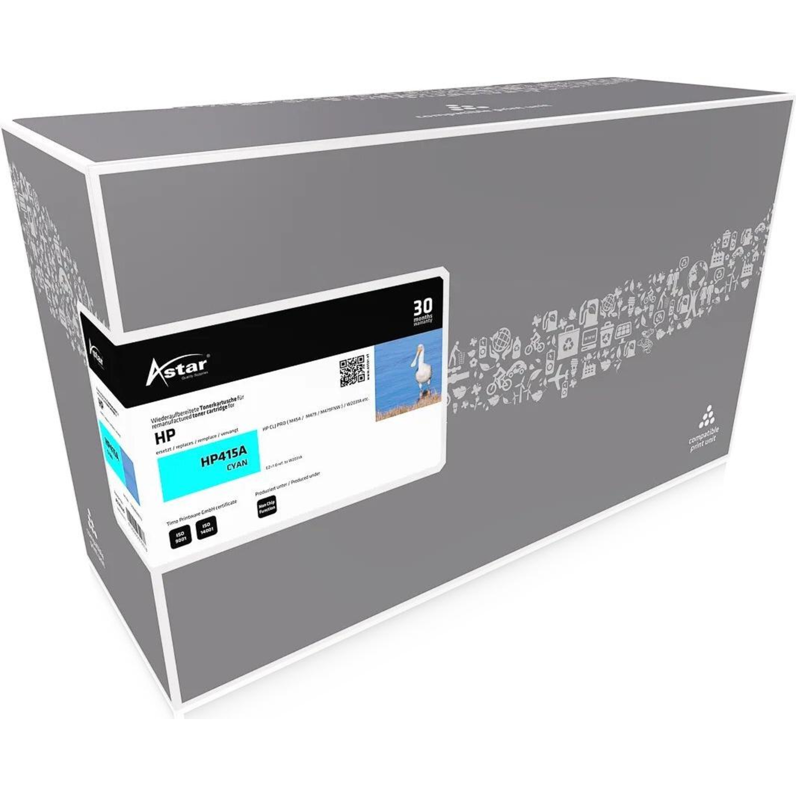 ASTAR AS20239 HP LJ PROM454 CARTR CY ST W2031A/HP415A 2100Pages Standard (AS20239)
