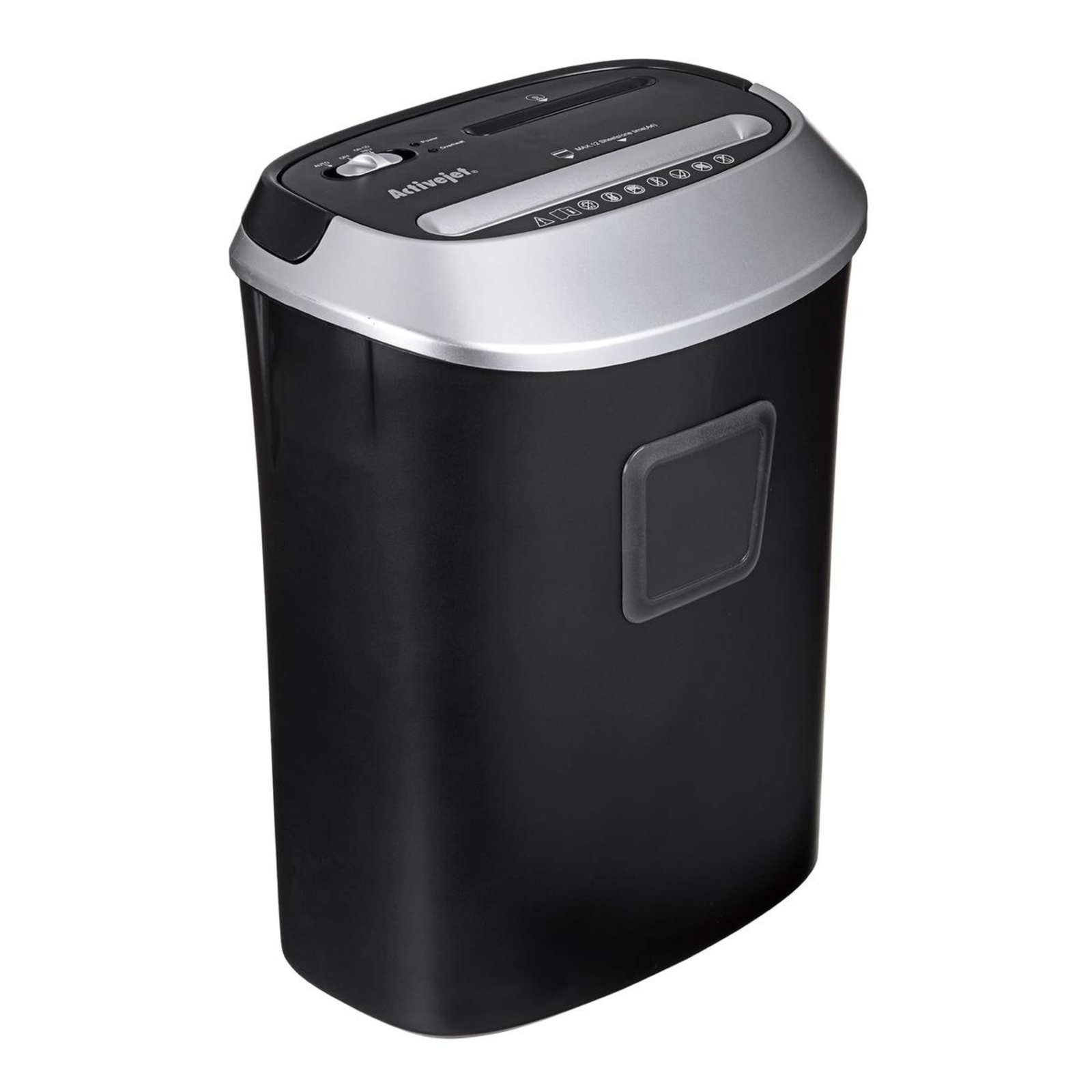 Activejet ASH-1201D Document Shredder Colour Black Silver.