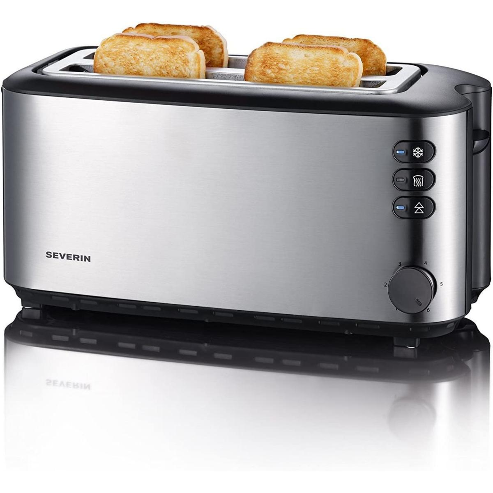 Severin Toaster 4 Slice Stainless Steel (AT2509)
