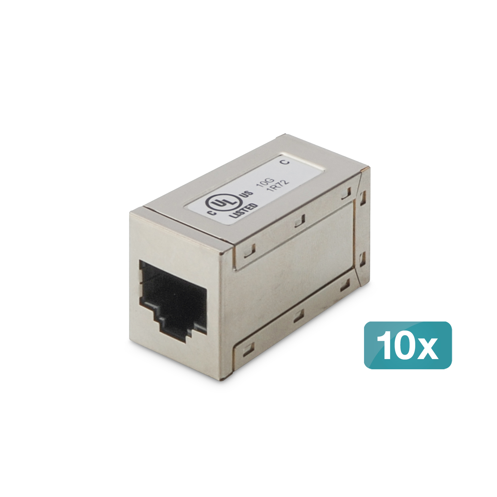 Digitus CAT 6 Modular Connector Shielded 10 Pcs RJ-45 RJ-45 Silver
