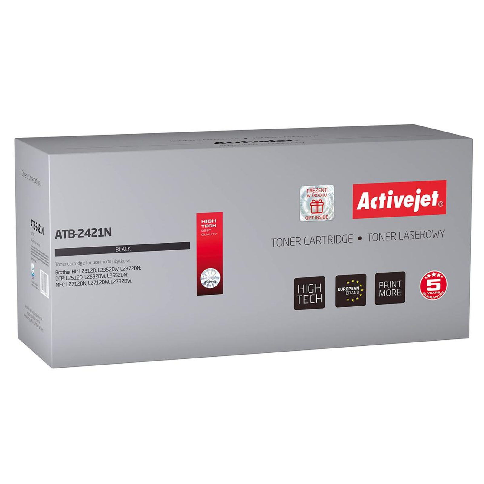 Activejet ATB-2421N Toner Replacement TN-2421 Supreme 3000 Pages Black