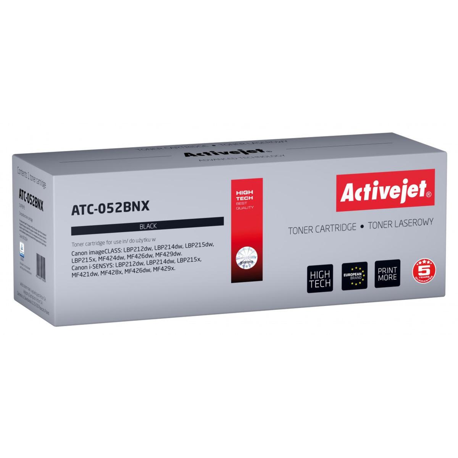 Activejet ATC-052BNX Toner Replacement Canon 052BK XL Supreme 9200 Pages Black