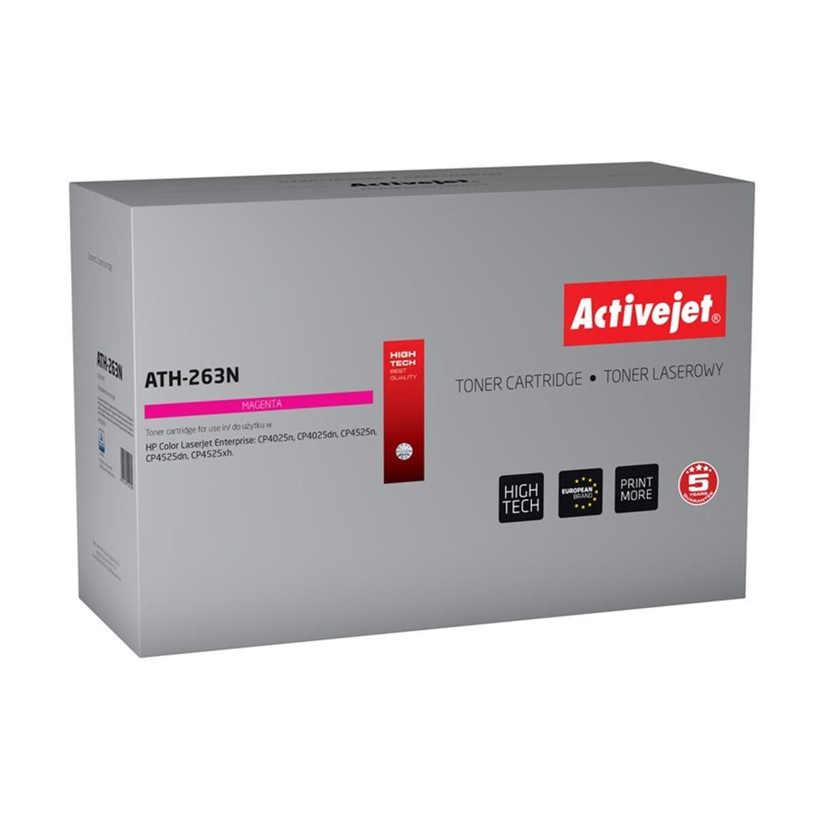 Activejet ATH-263N Toner (replacement for HP 648A CE263A Supreme 11,000 Pages Red)