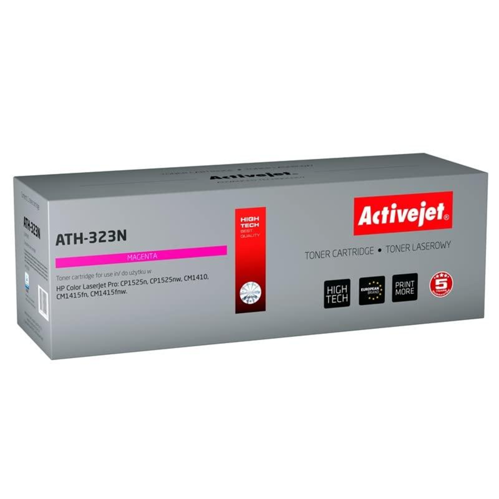 Activejet ATH-341N Toner Replacement HP 651A CE341A Supreme 16000 Pages Blue