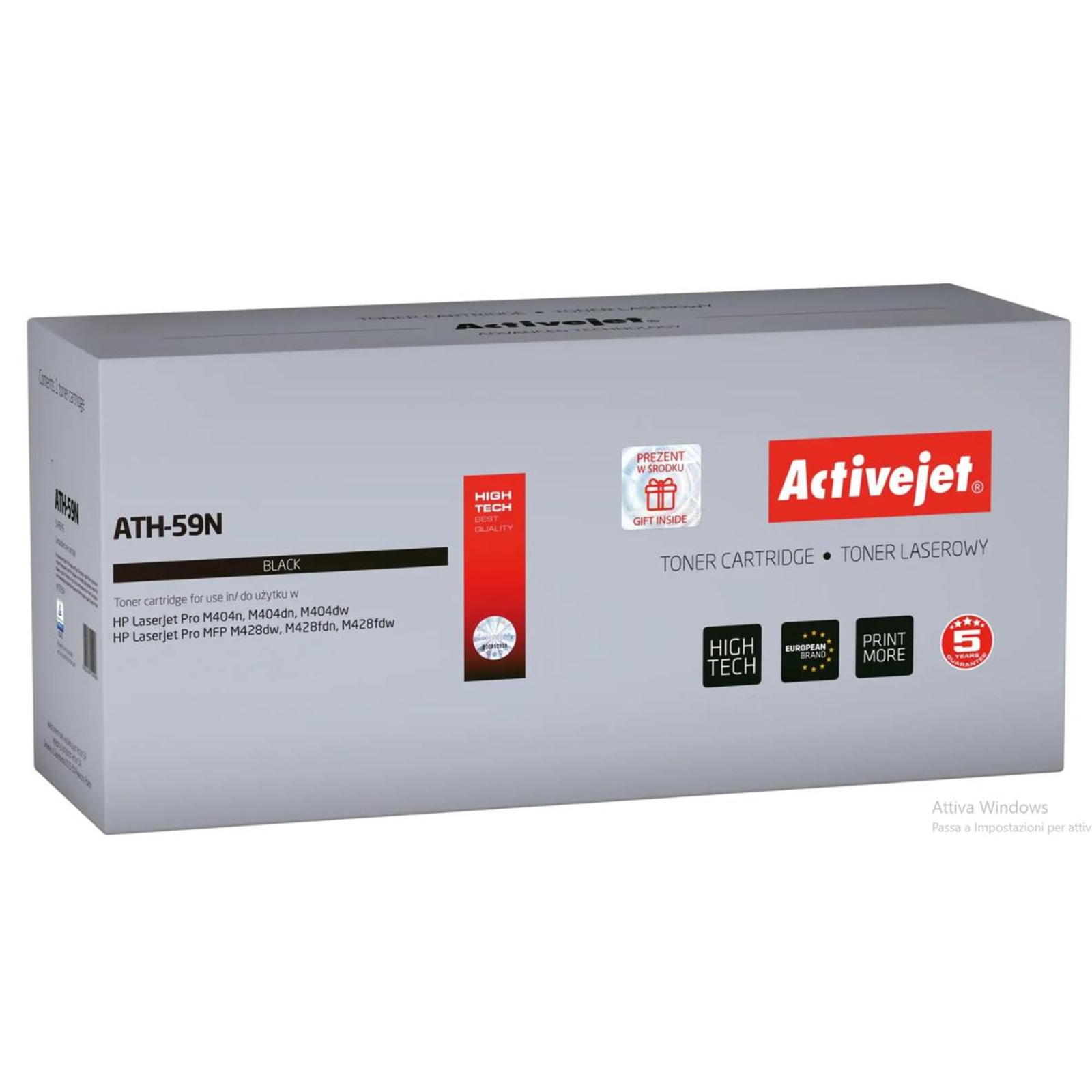Activejet ATH-59N Toner Replacement HP 59A CF259A Supreme 3000 Pages Black