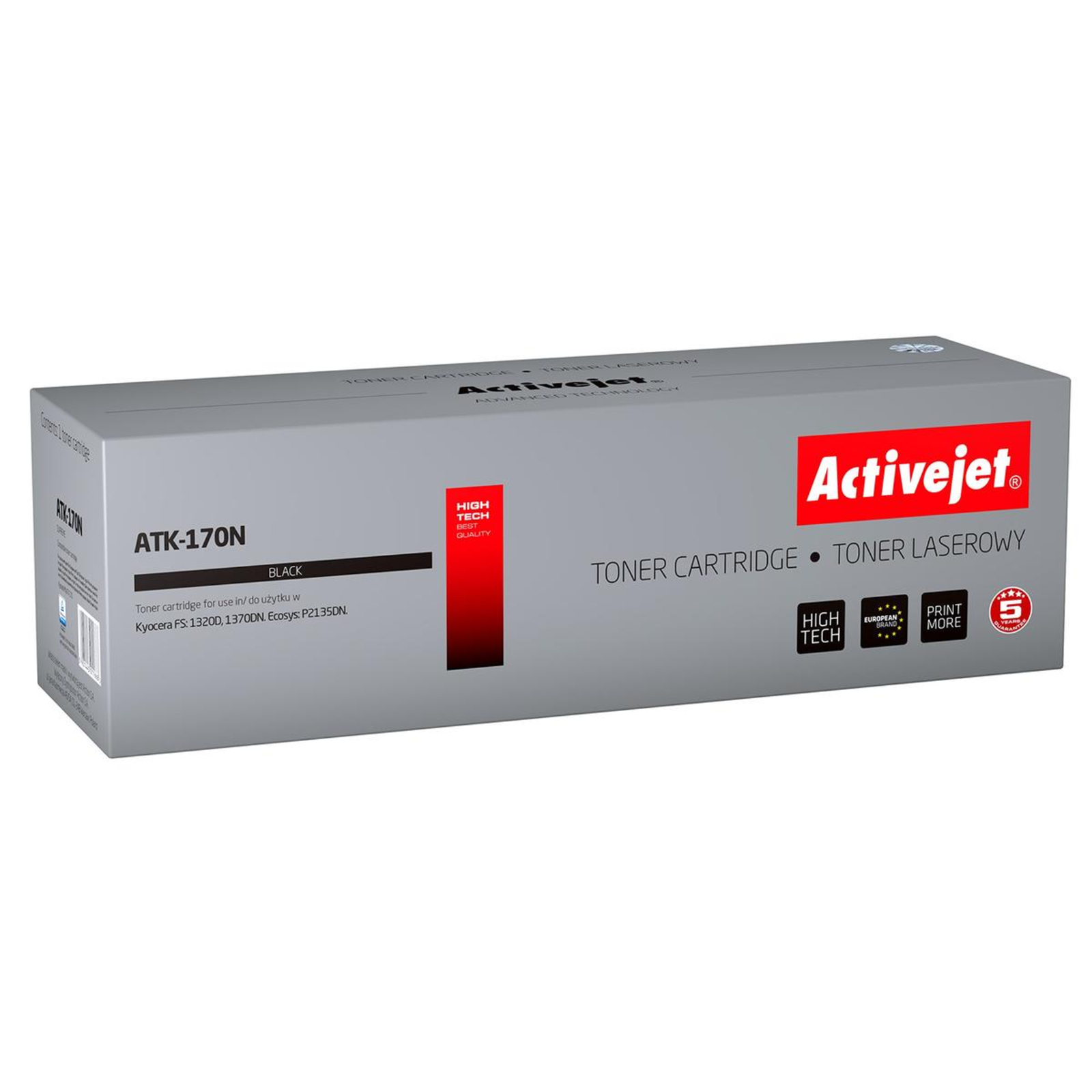 Activejet ATK-170N Toner (Kyocera TK-170 Replacement Supreme 7200 Pages Black)
