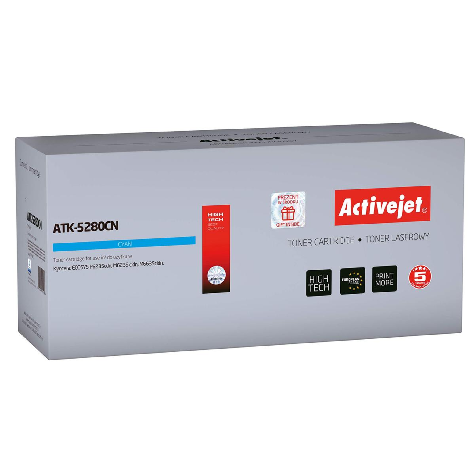 Activejet ATK-5280CN Toner Kyocera TK-5280C Replacement Supreme 11000 Blue