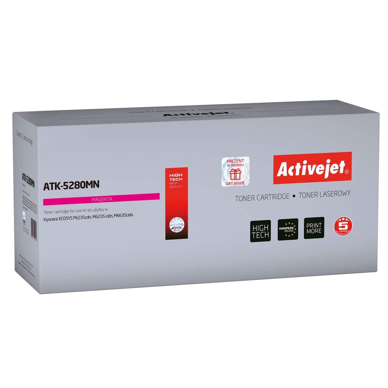 Activejet ATK-5280MN Toner Kyocera TK-5280M Replacement Supreme 11000 Red