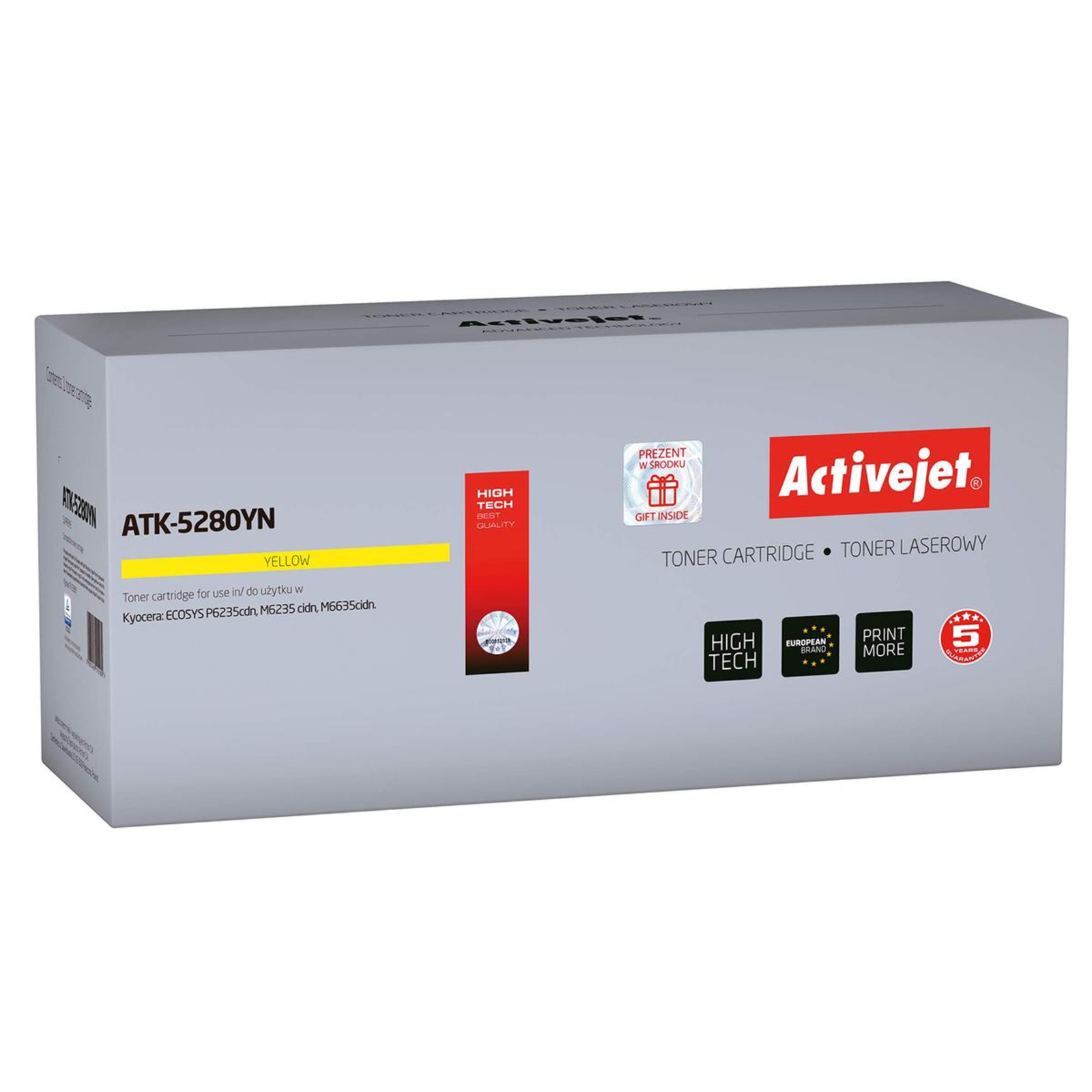 Activejet ATK-5280YN Toner Kyocera TK-5280Y Replacement Supreme 11000