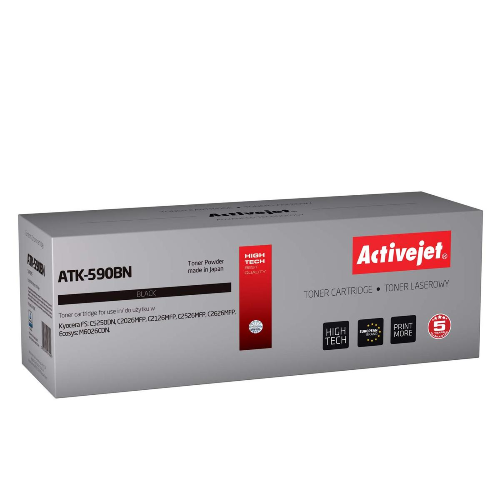 Activejet ATK-590BN Toner Kyocera TK-590BK Replacement Supreme 7000 Pages Black