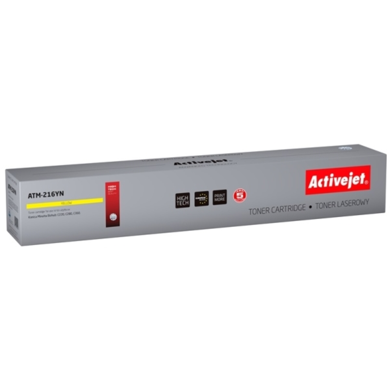 Activejet ATM-216YN Toner Replacement Konica Minolta TN216Y Supreme 26000 Pages