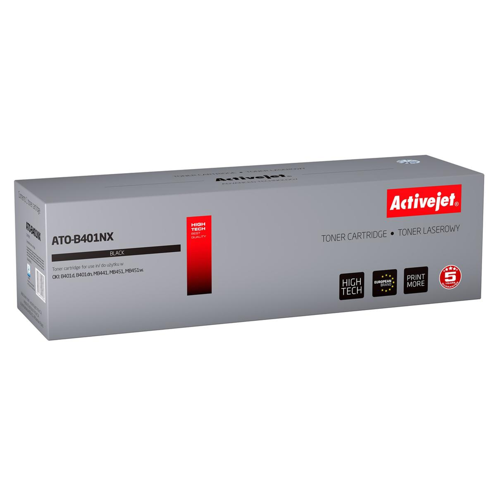 Activejet ATO-B401NX Toner Replacement OKI 44992402 Supreme 2500 Pages Black