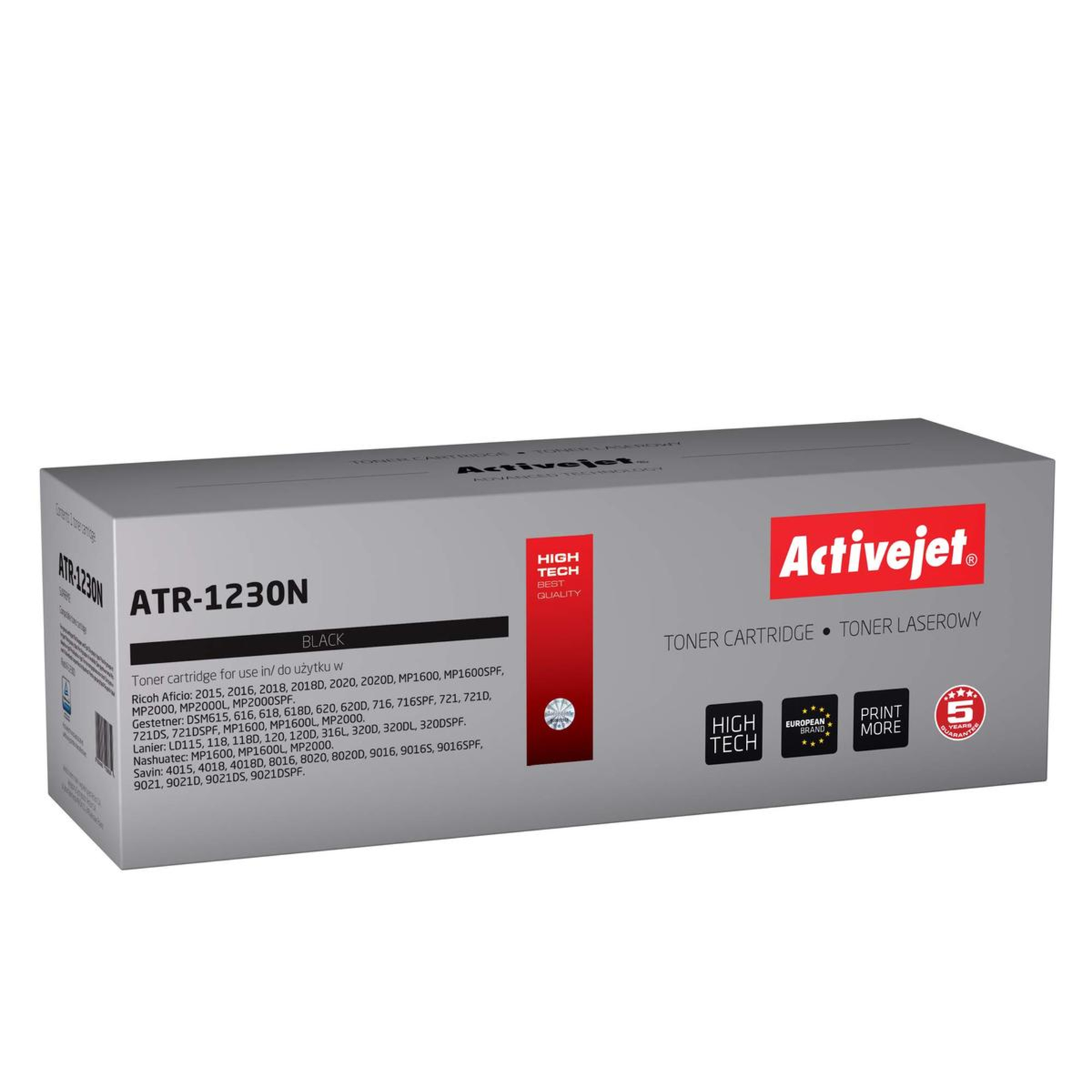 Activejet ATR-1230N Toner Replacement Ricoh 1230D 885094 Supreme 9000 Pages Black
