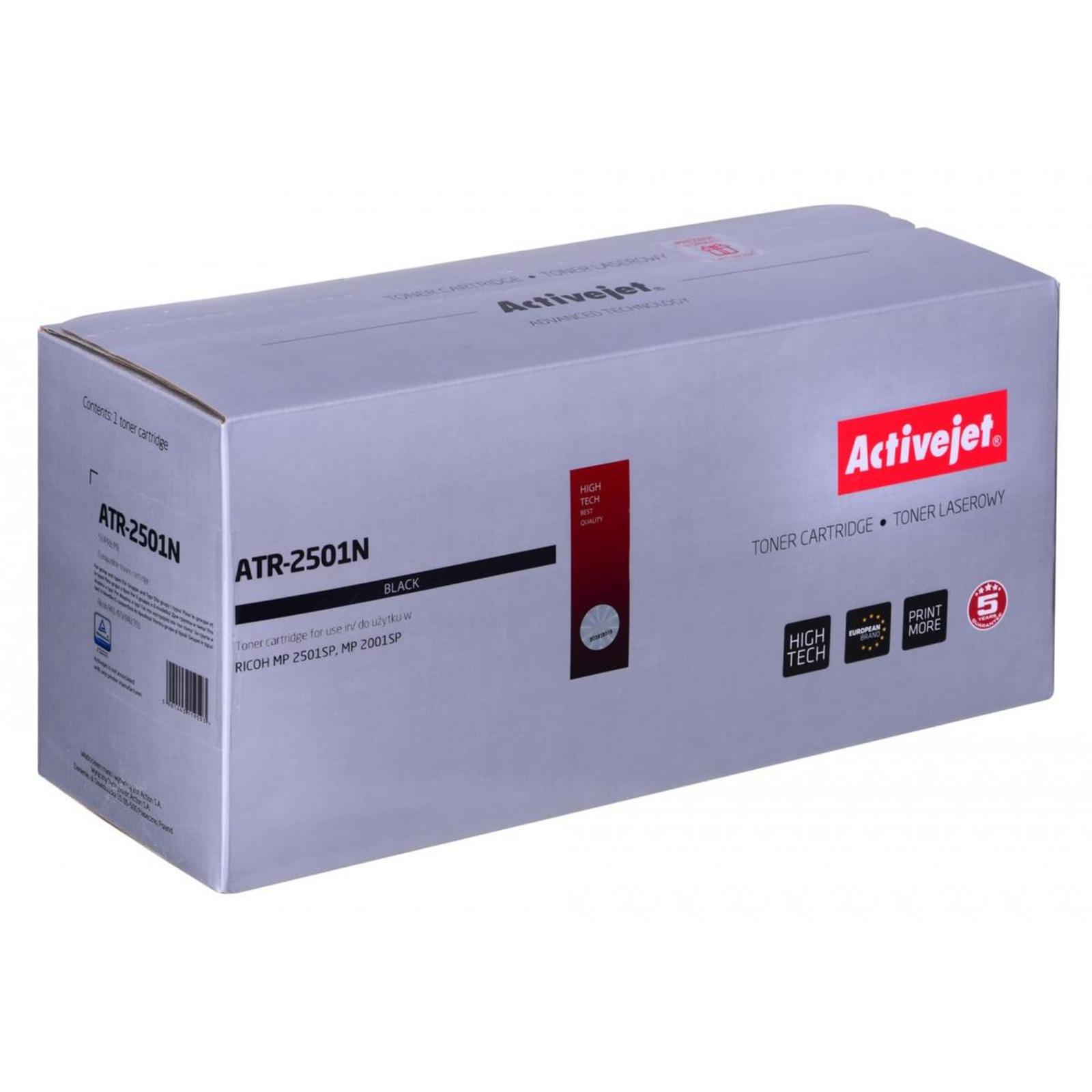 Activejet ATR-2501N Toner Replacement 841769 841991 842009 Supreme 9000 Pages Black