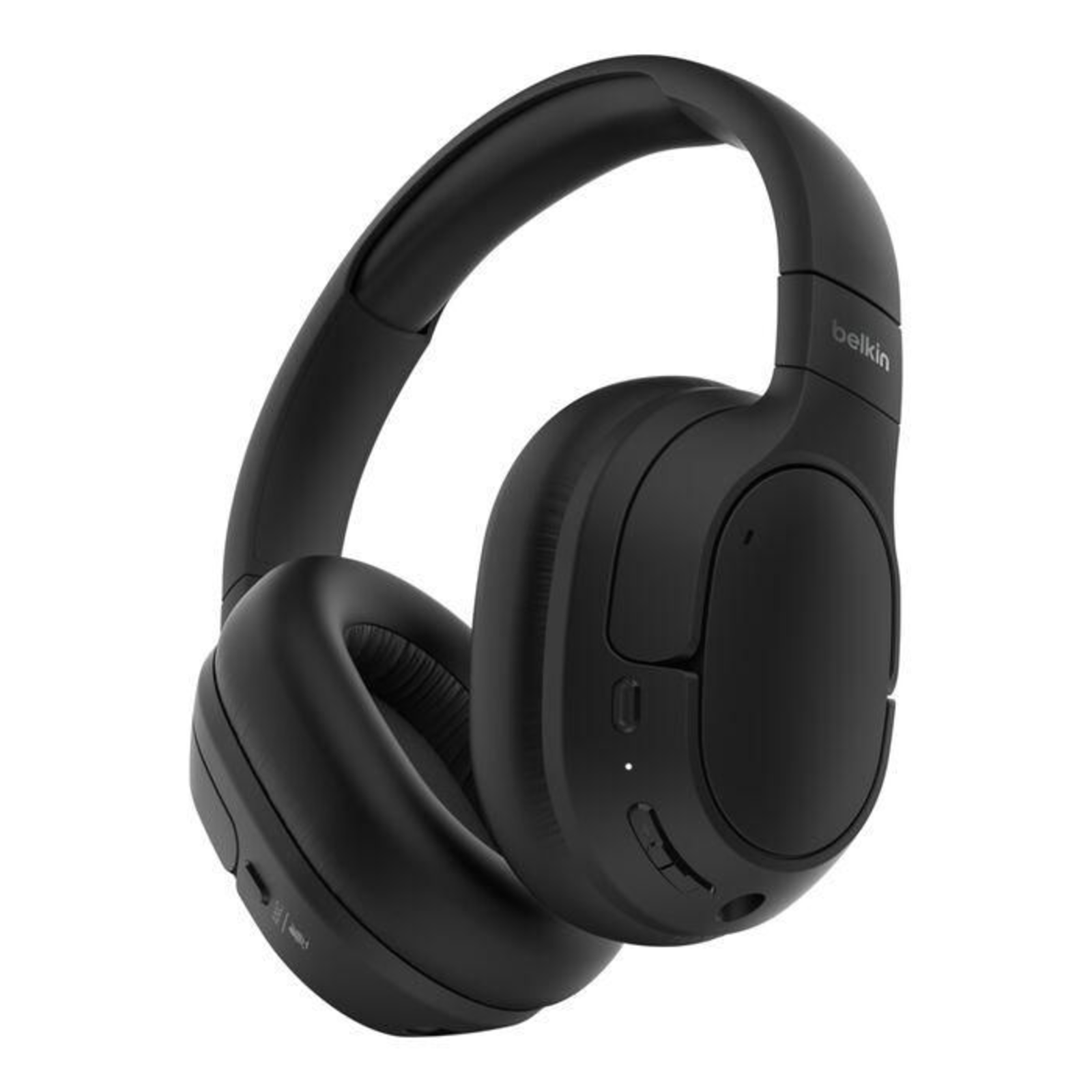 Belkin SOUNDFORM Isolate Noise Cancelling Over-Ear Headphones Wireless Hearing Aid Black
