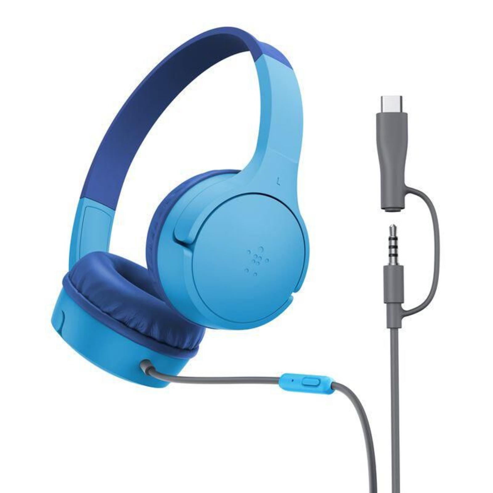 Belkin SoundForm Mini Wired On-Ear Headphones Blue