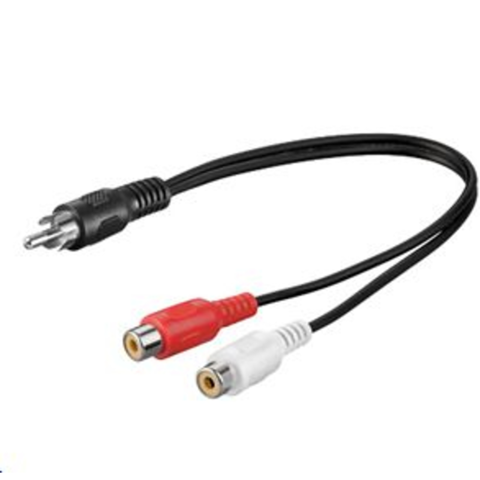 Micro Connect RCA 2xRCA 0,20m M-F RCA 2xRCA M-F RCA 2 X