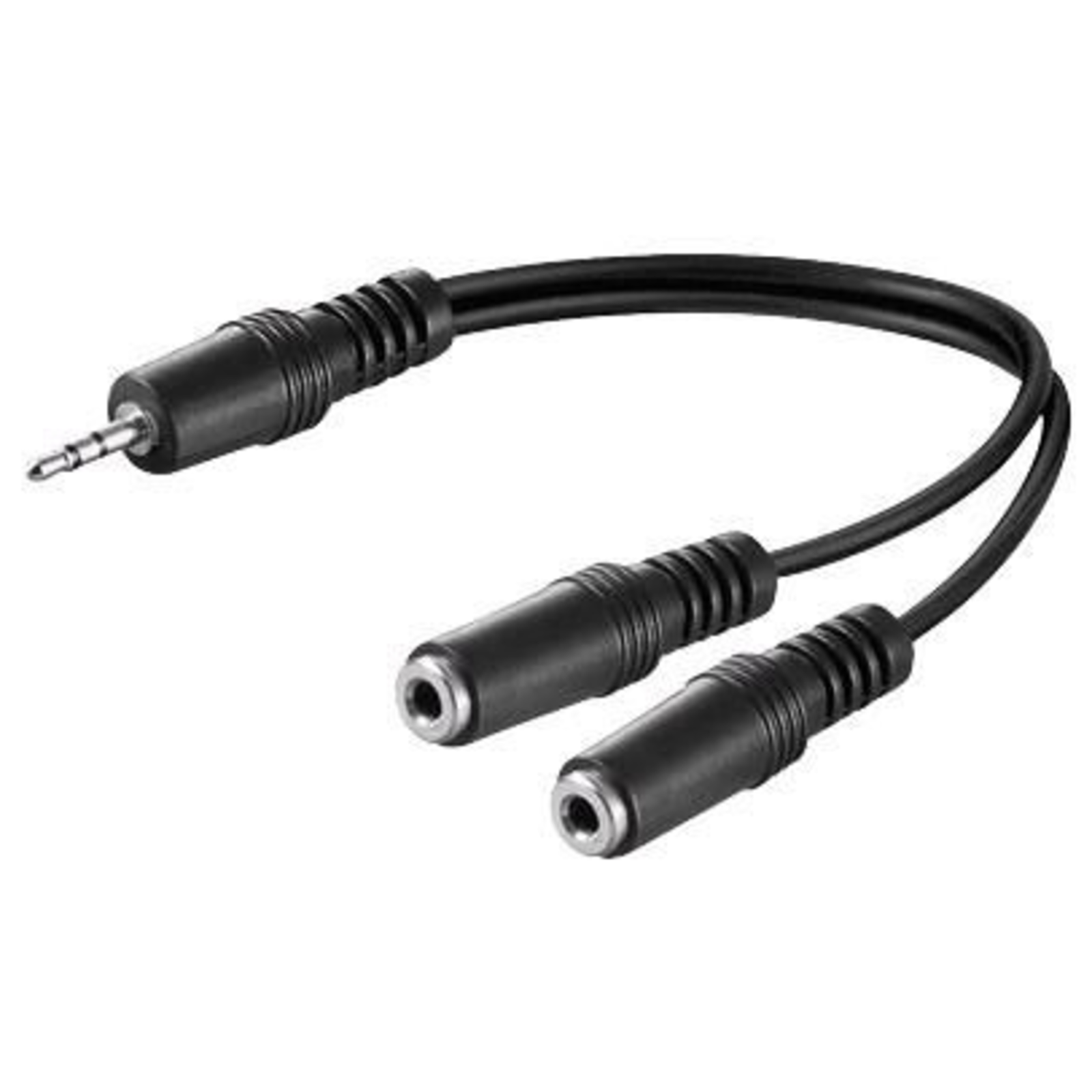 Micro Connect 3.5mm Minijack Y Cable 0.2m 3.5mm Minijack Y Adapter