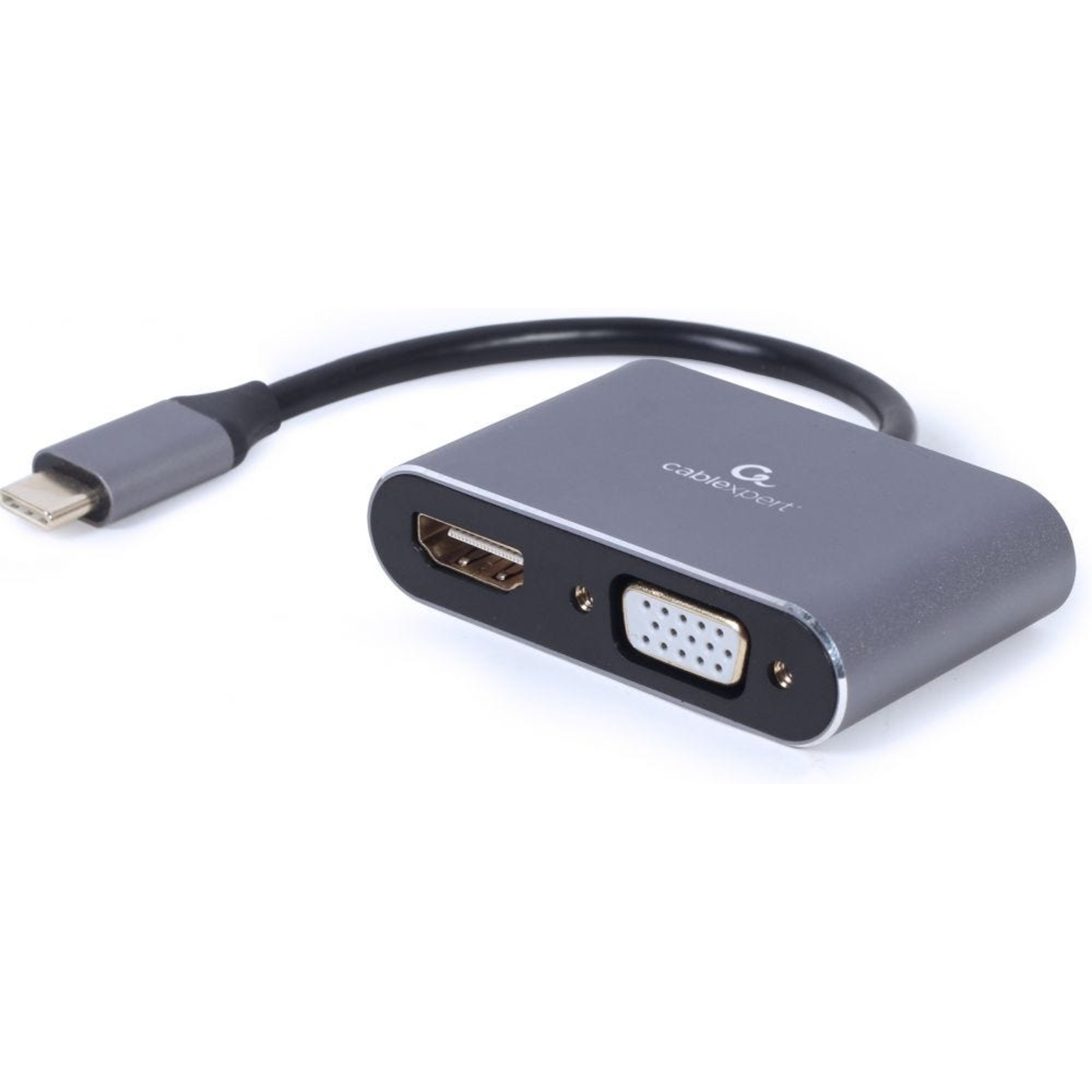Gembird CableXpert USB-C to HDMI And VGA MF 15cm Converter Cable (Grey)