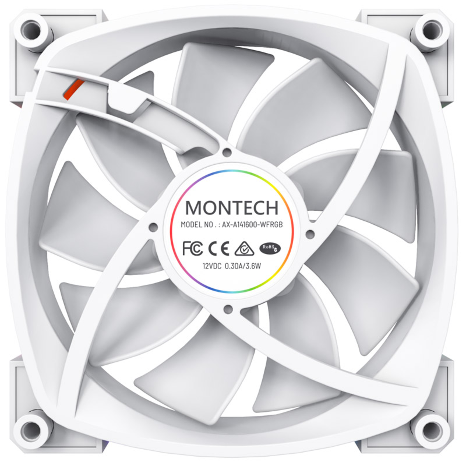 Montech AX140 PWM ARGB Fan 140mm White