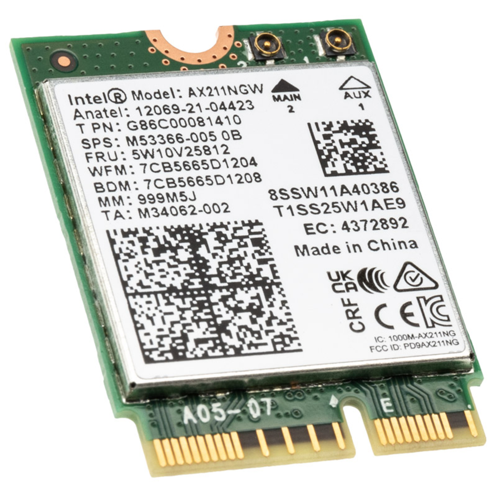 Intel WiFi 6E AX211 Network Adapter
