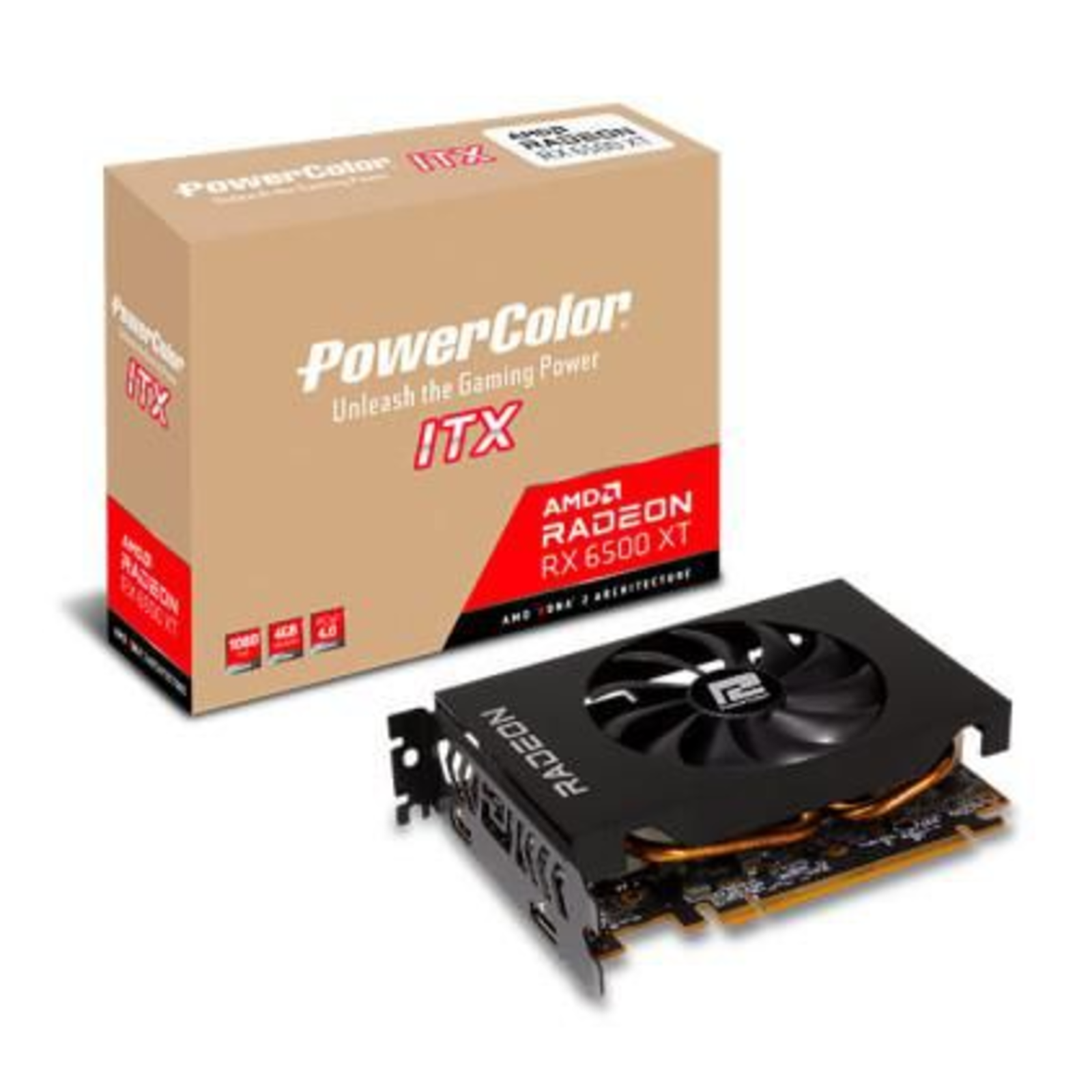 PowerColor AXRX 6500XT 4GBD6-DH Radeon RX 6500 XT 4 GB GDDR6 64 Bit