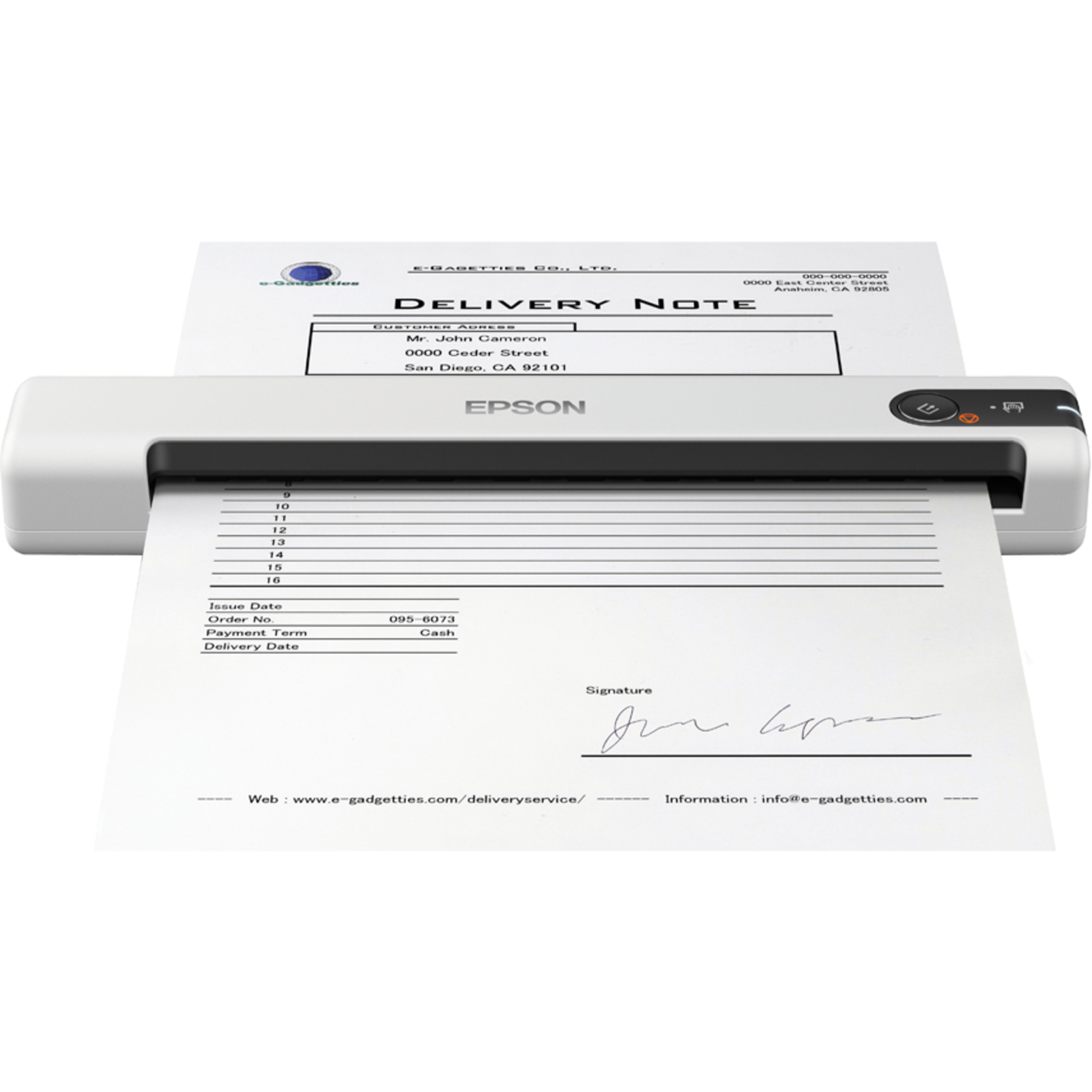 Epson WorkForce DS-70 Mobile Scanner