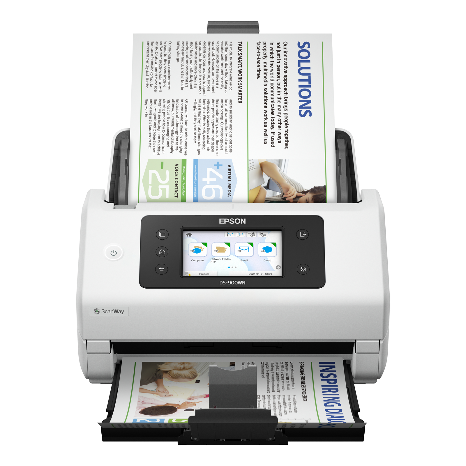 Epson WorkForce DS-900WN Document Scanner Duplex A4/legal 600 Dpi X 600 Dpi