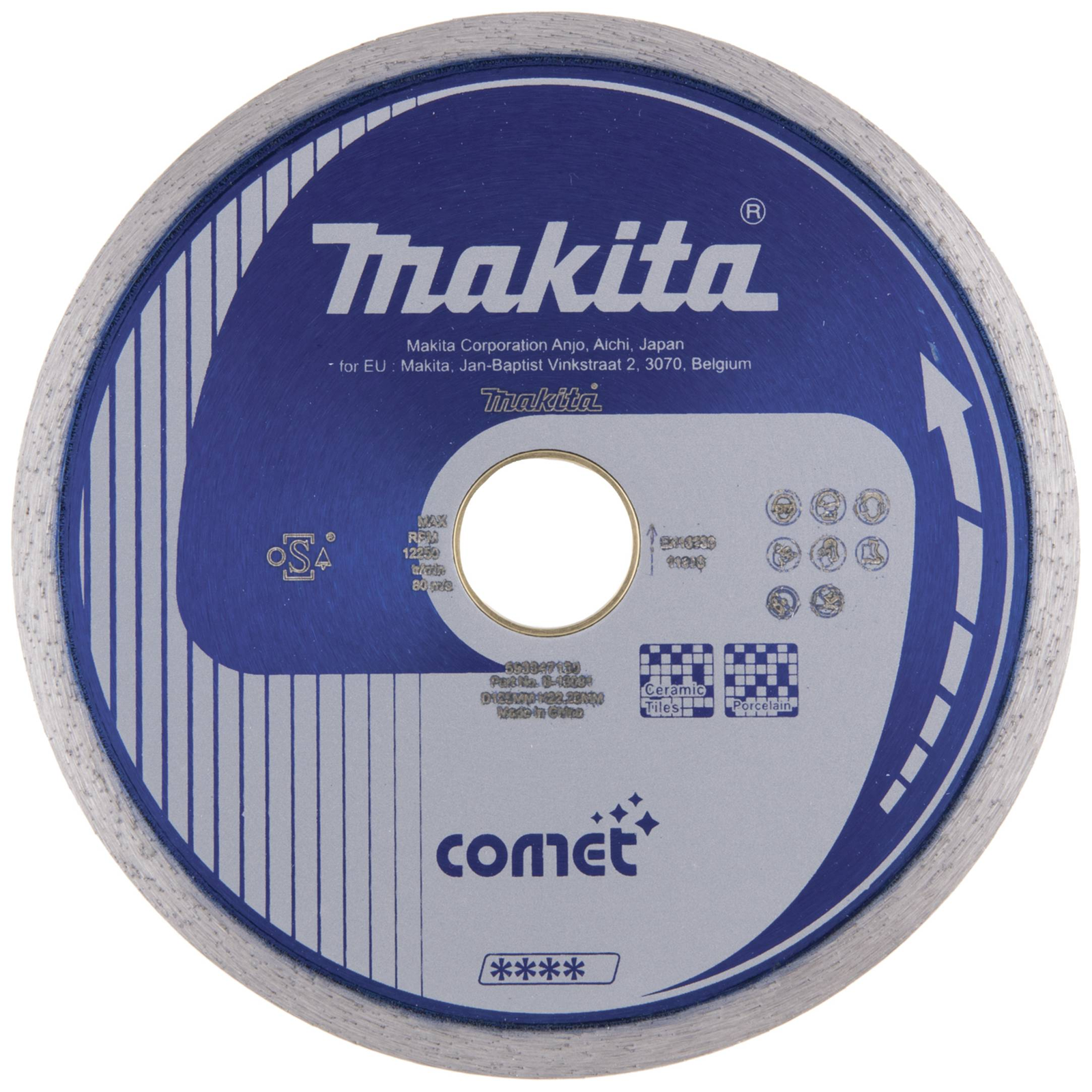 Makita Comet Diamond Cutting Disc for Porcelain Ceramic Tile