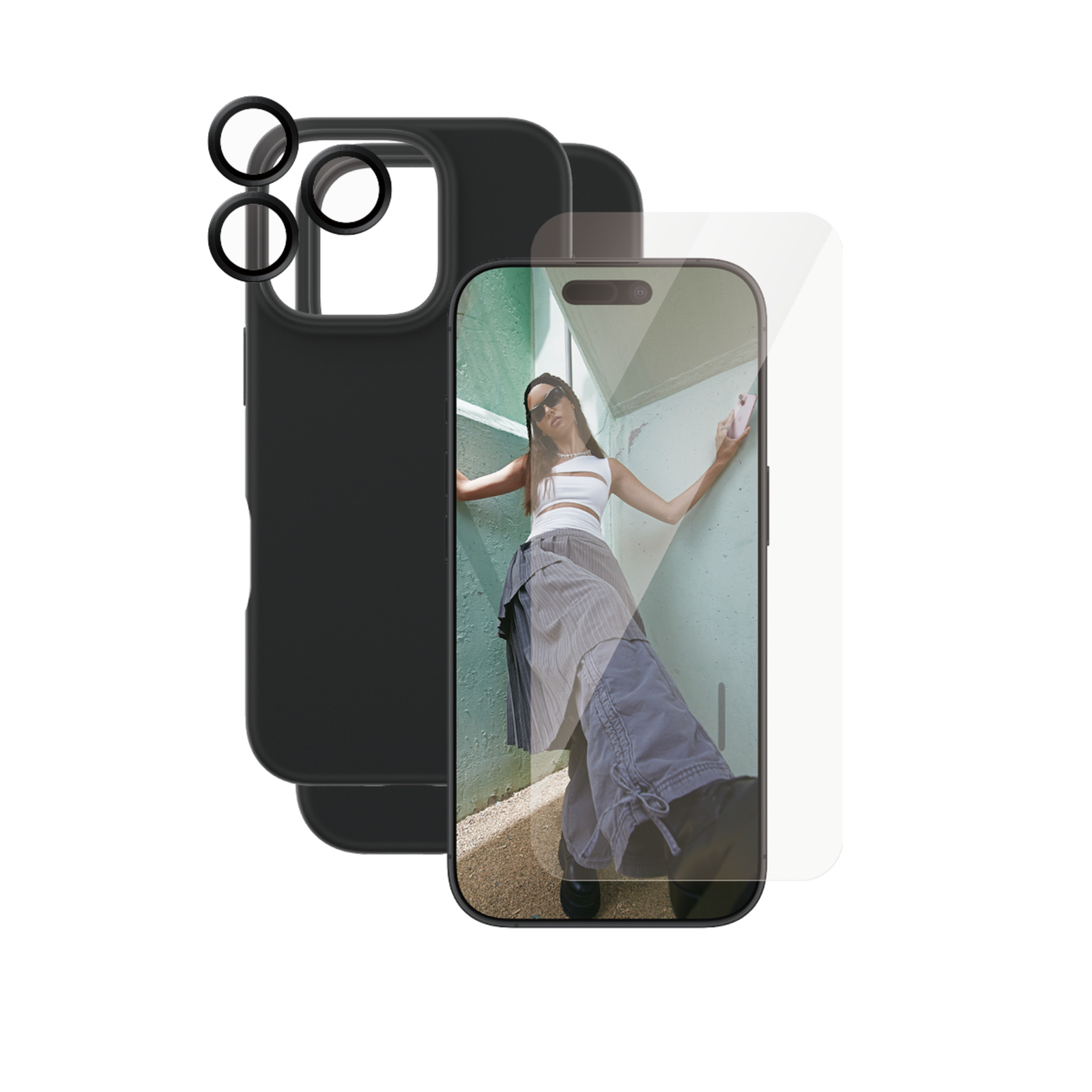 PanzerGlass CARE by Fashion 3-in-1 Predection Set for IPhone 16 Pro