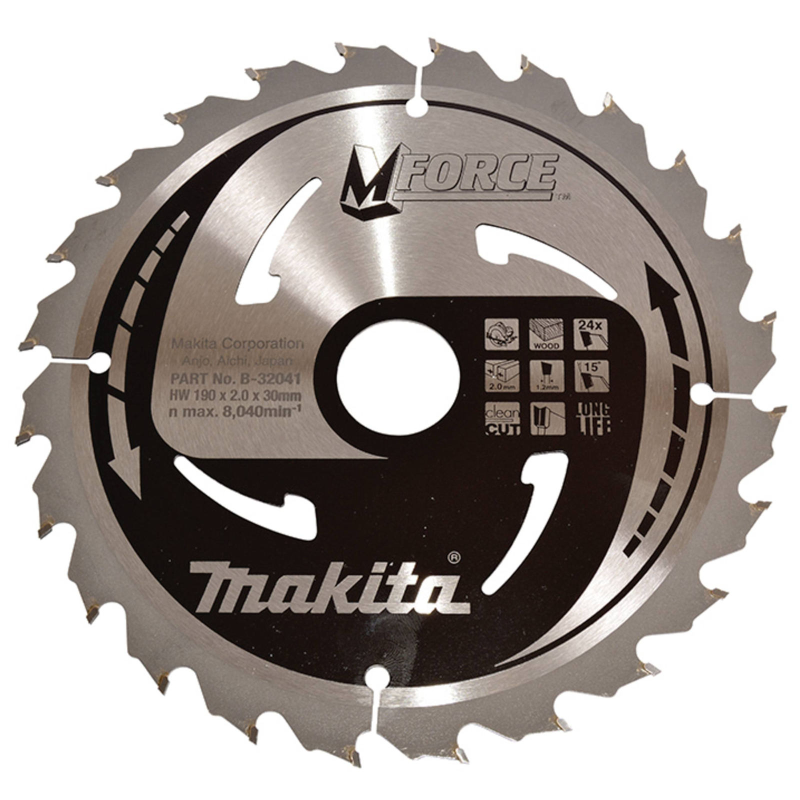Makita B-32041 M-FORCE Saw Blade 190x30x24Z