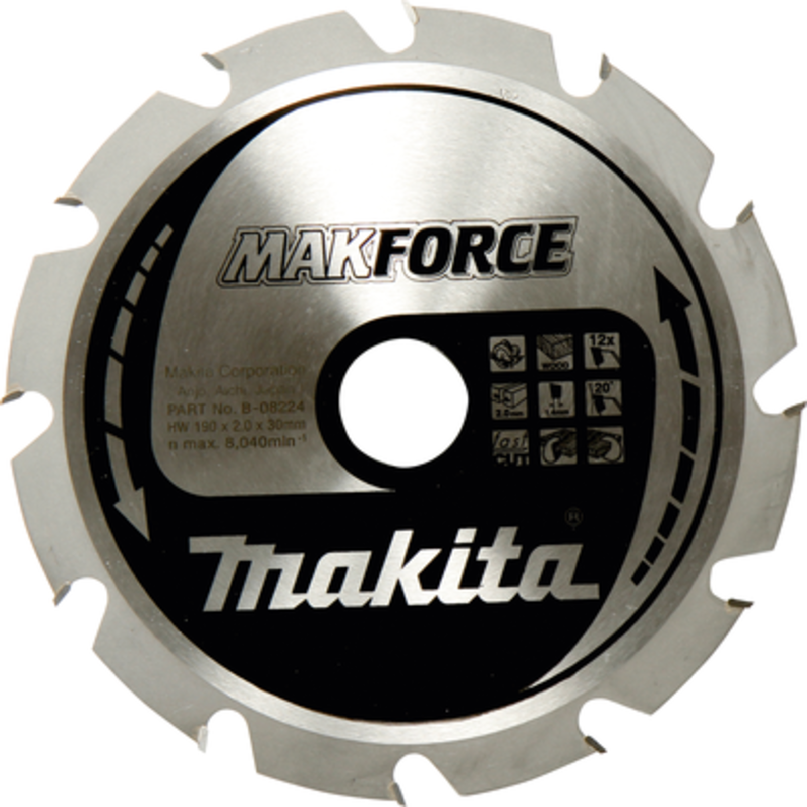 Makita MAKFORCE Circular Saw Blade for Wood 190mm