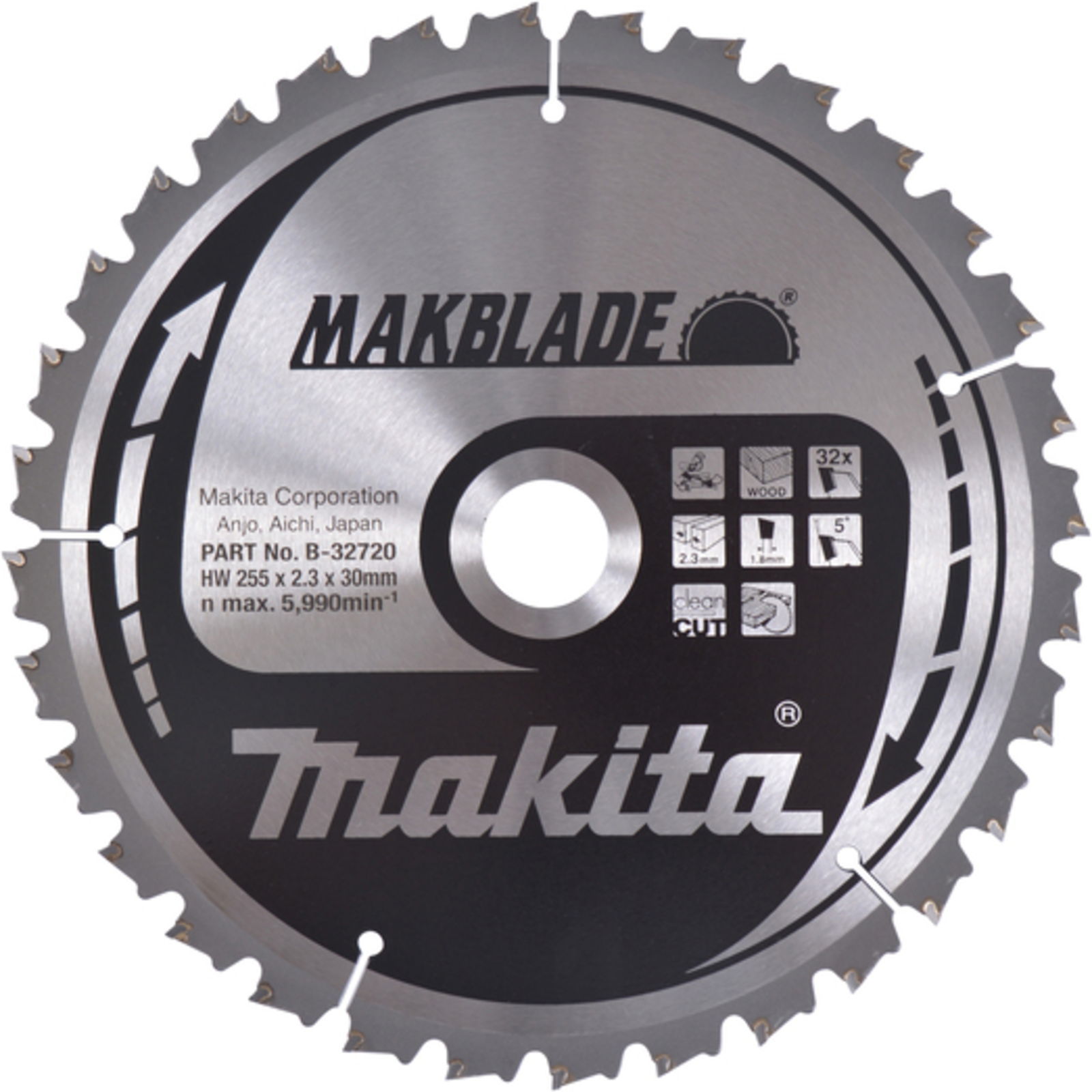 Makita MAKBLADE Circular Saw Blade for Wood 255mm
