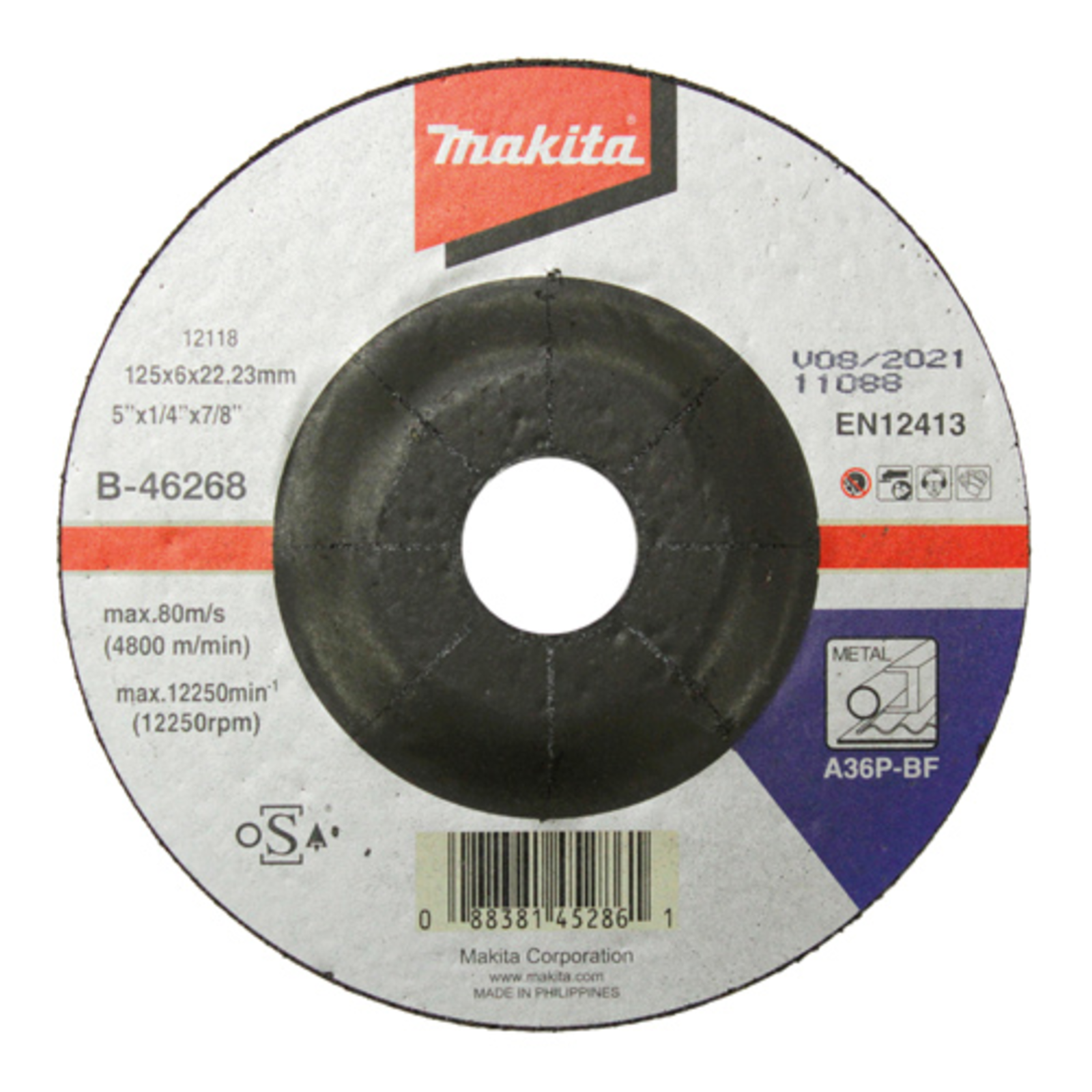 Makita Grinding Disc for Metal 125 Mm