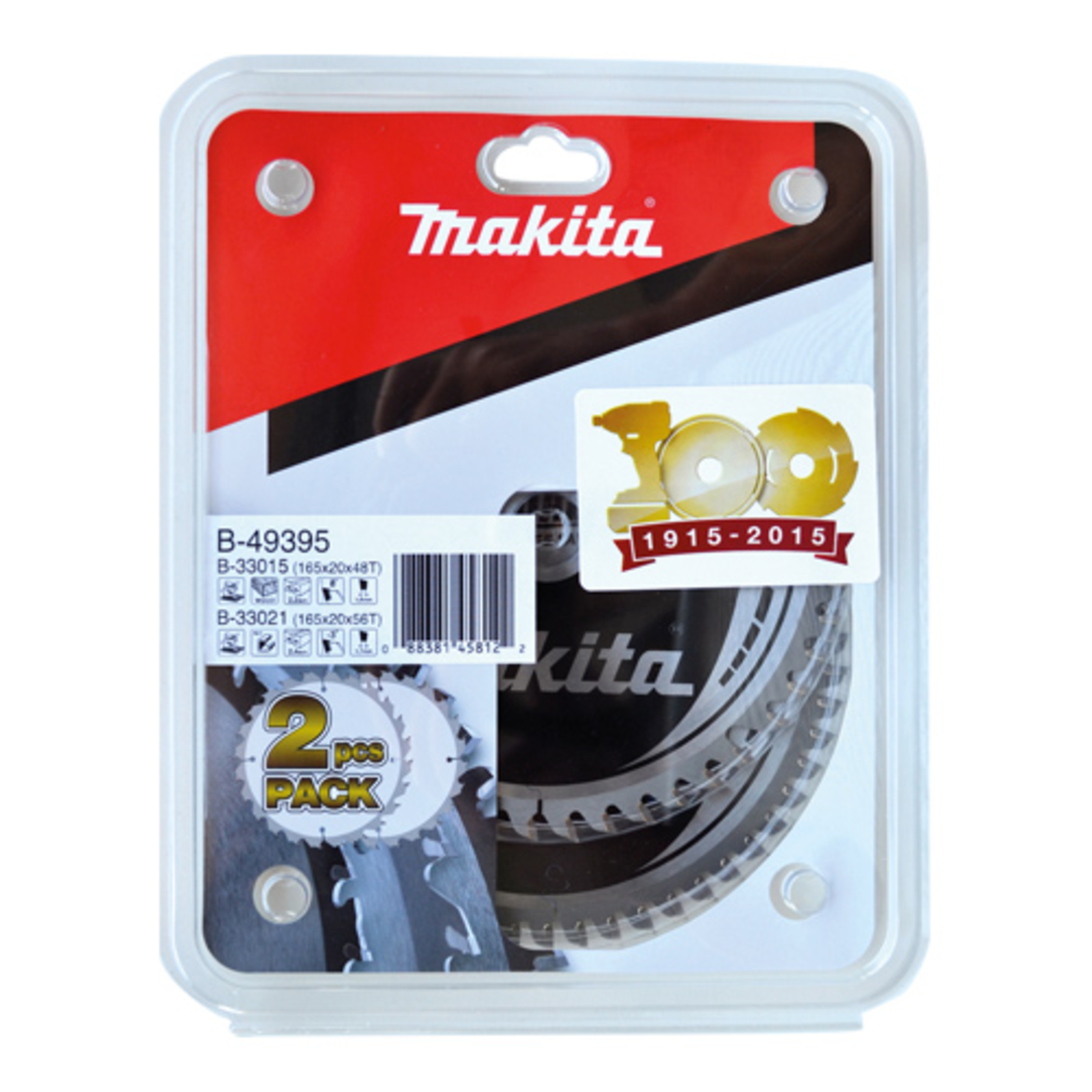Makita Circular Saw Blade Set 2 Pieces 165mm