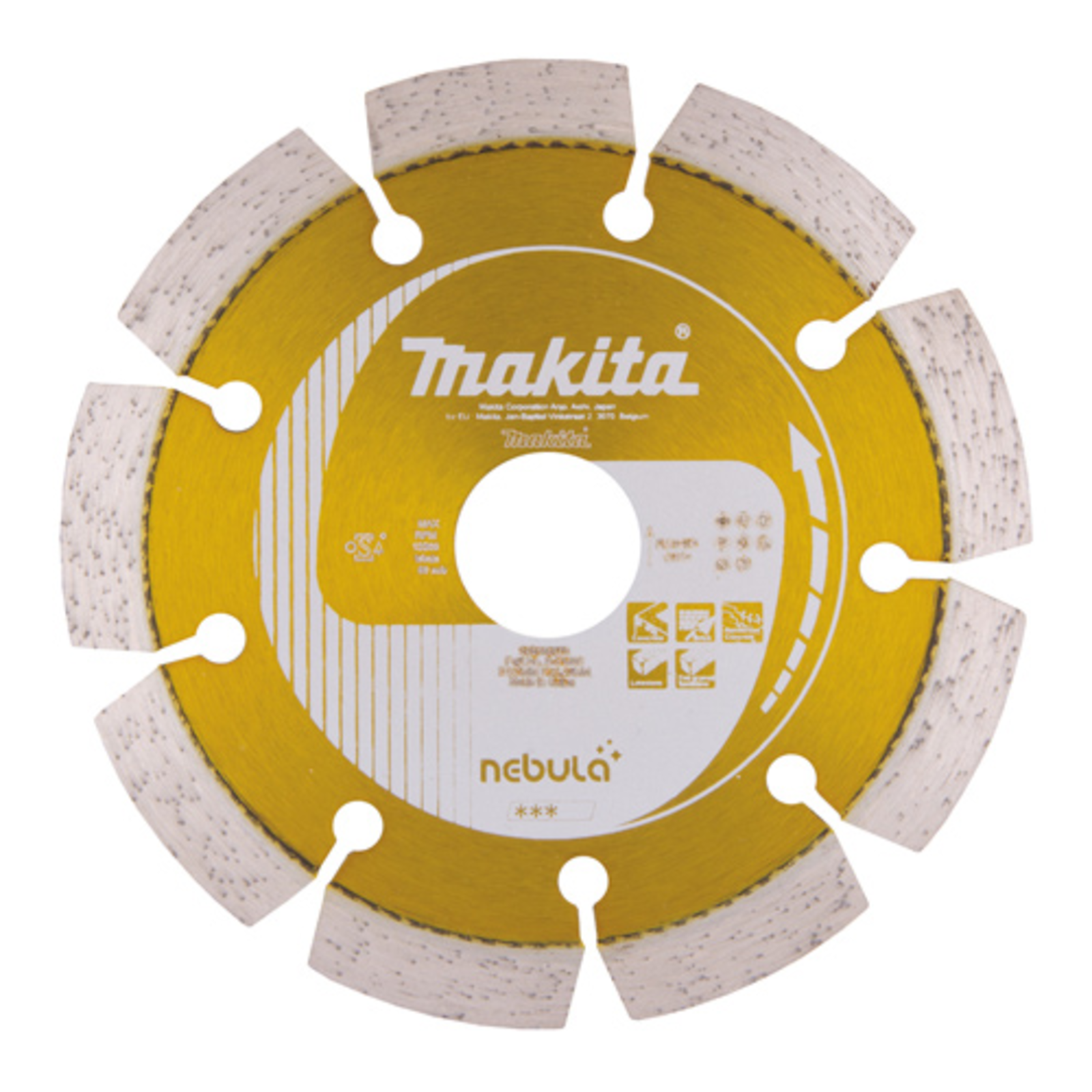 Makita Nebula Diamond Cutting Disc for Concrete Limestone Reinforced Concrete Bricks Sandstone
