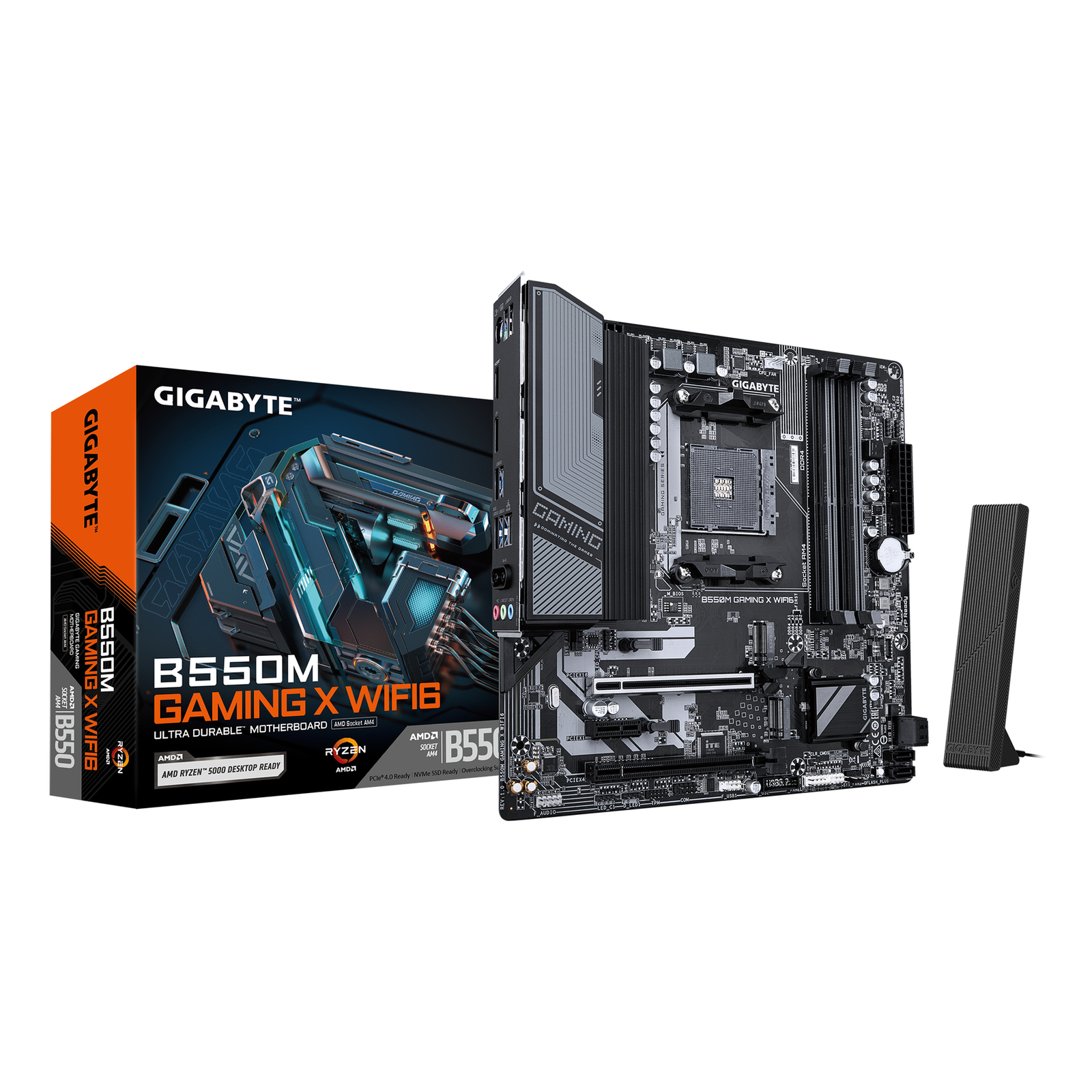 Gigabyte Motherboard Micro ATX Socket AM4 AMD B550 Chipset USB 3.2 Gen 1 Gigabit LAN Wi-Fi 6