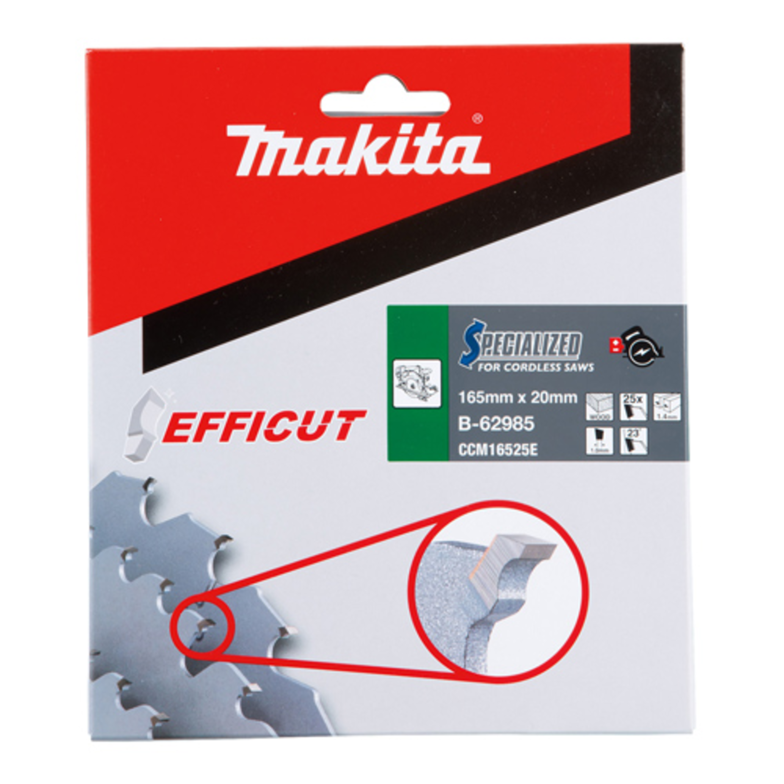 Makita B-62985 EFFICUT Saw Blade 165x20x25Z