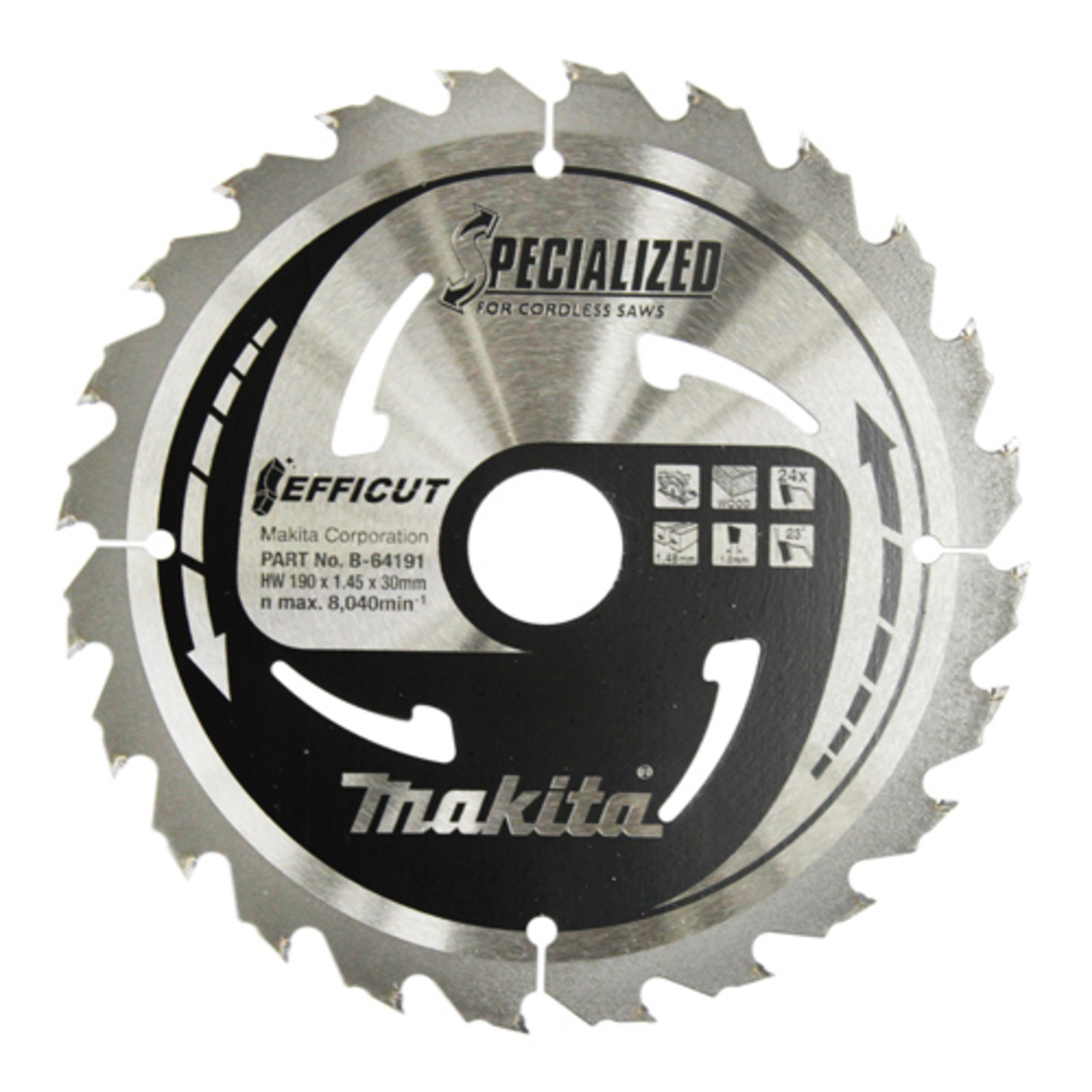 Makita B-64191 19cm 3cm 1.45mm 8040 RPM
