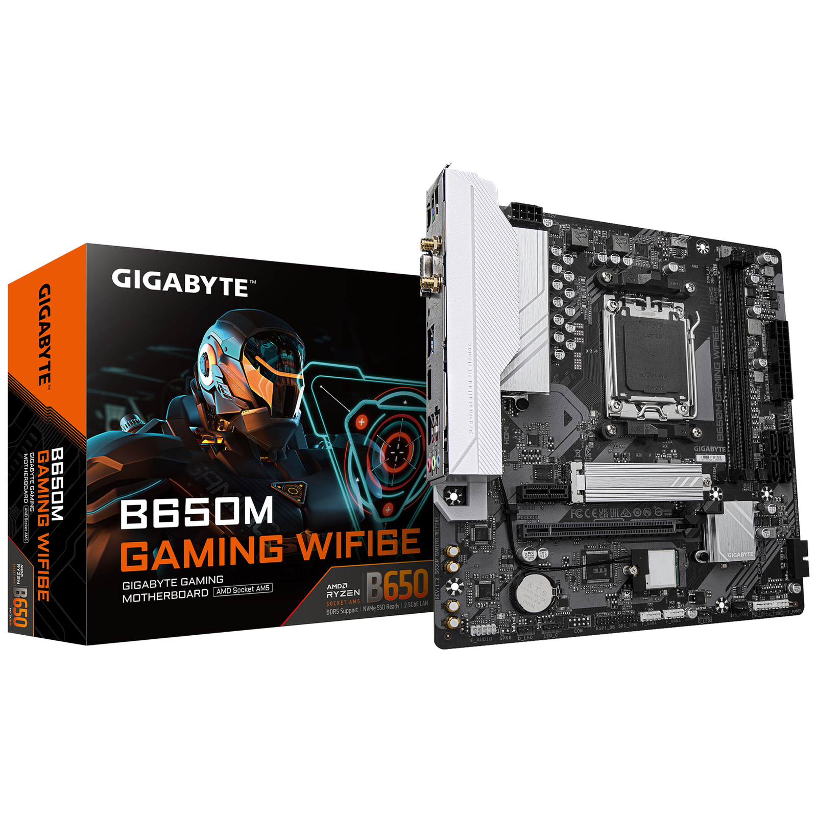 Gigabyte Motherboard Micro ATX Socket AM5 AMD B650 Chipset USB 3.2 Gen 1 2.5 Gigabit LAN Bluetooth