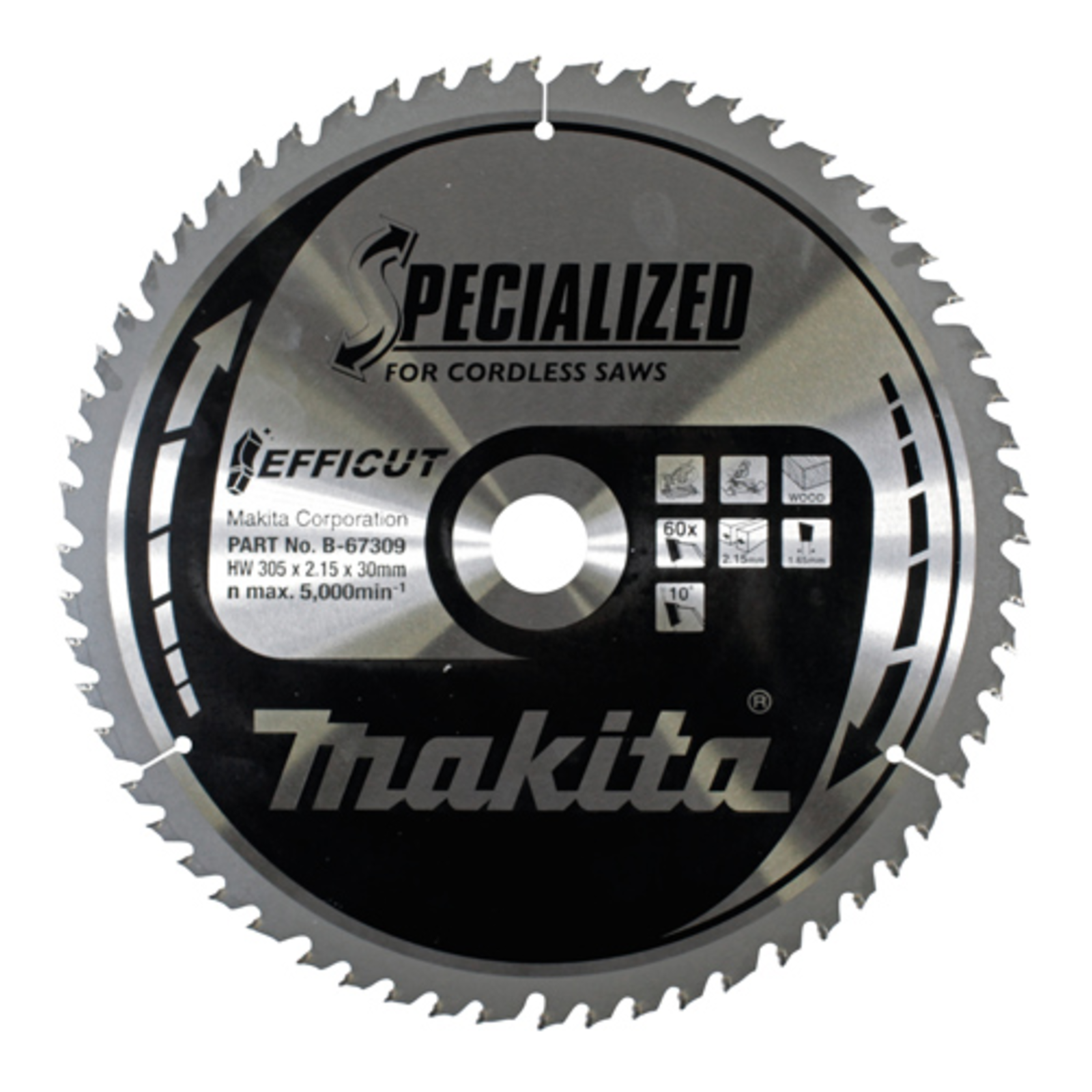 Makita Specialized EFFICUT Circular Saw Blade for Wood Metal
