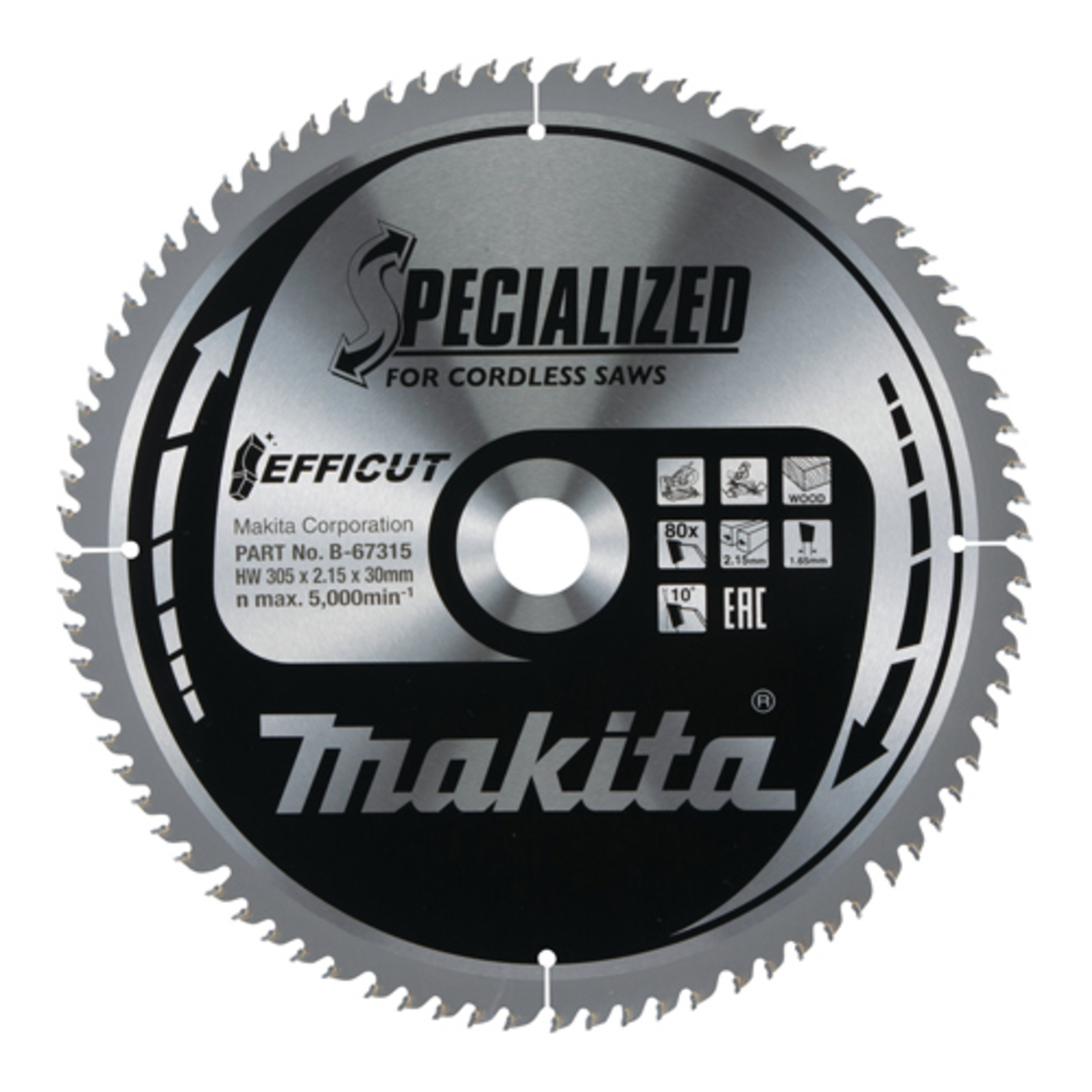 Makita Specialized EFFICUT Circular Saw Blade for Wood Metal
