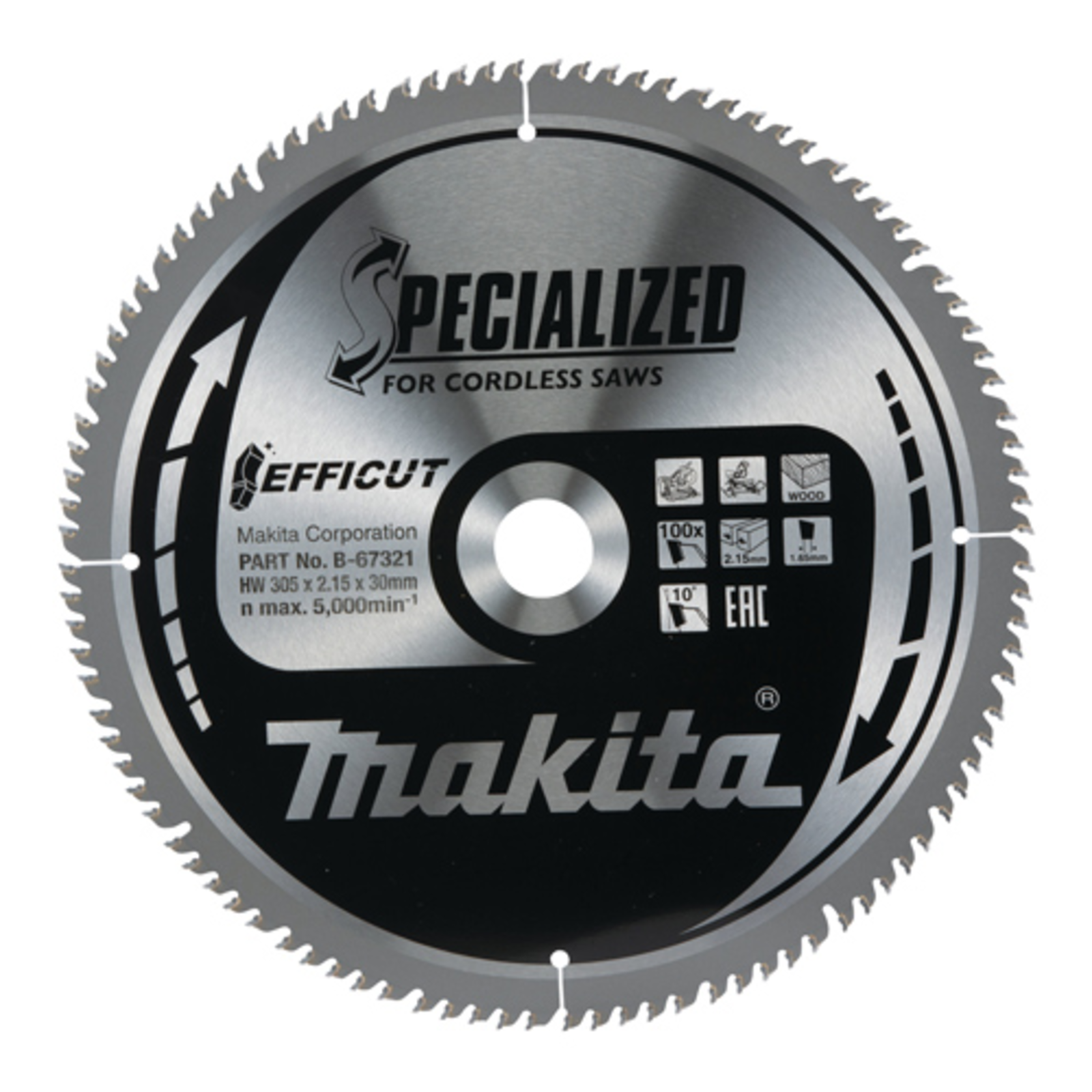 Makita Specialized EFFICUT Circular Saw Blade for Wood