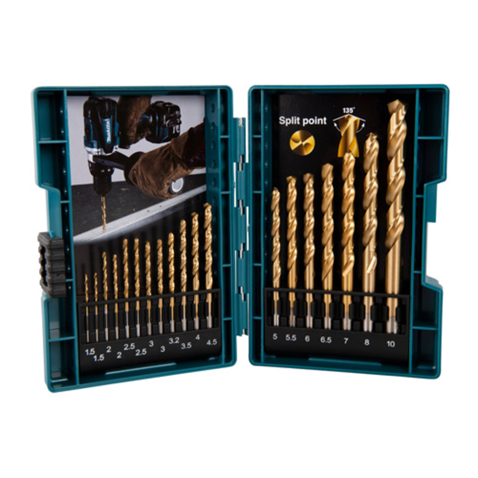 Makita Drill Bit Set for Metal 19 Pieces
