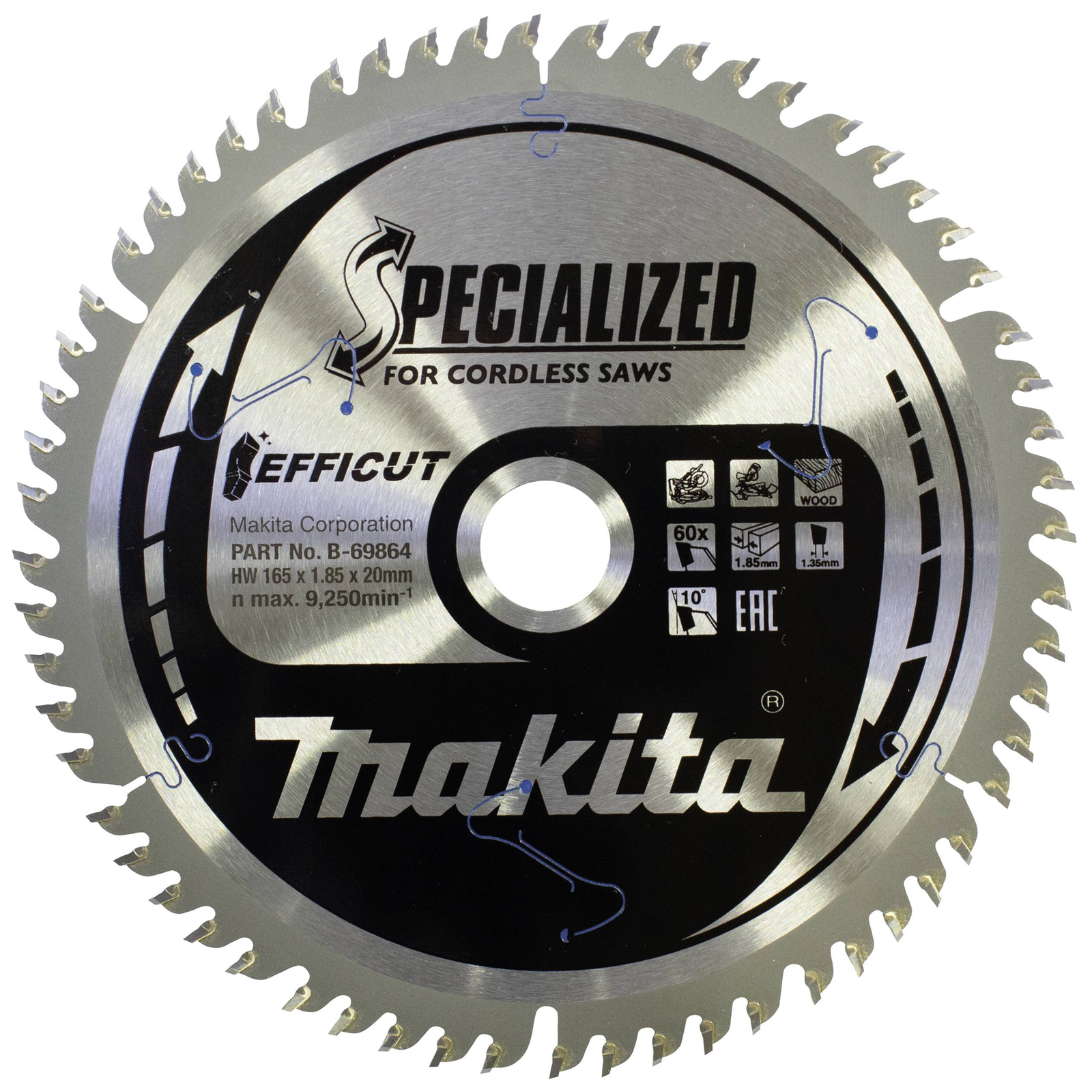 Makita B-69864 Wood 16.5cm 2cm 1.35mm