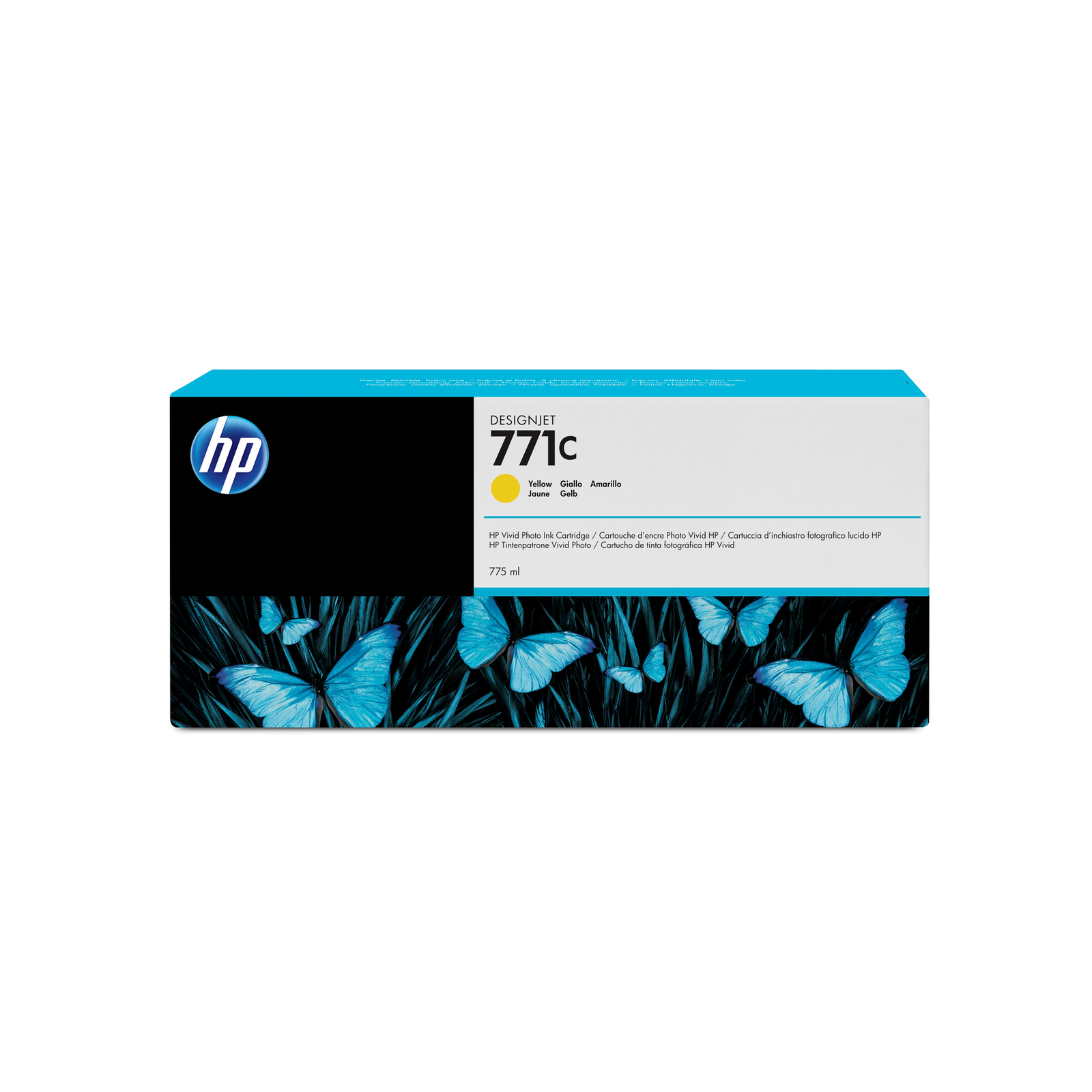 HPI 771C Yellow DesignJet Printer Cartridge 775 Ml 775 Ml