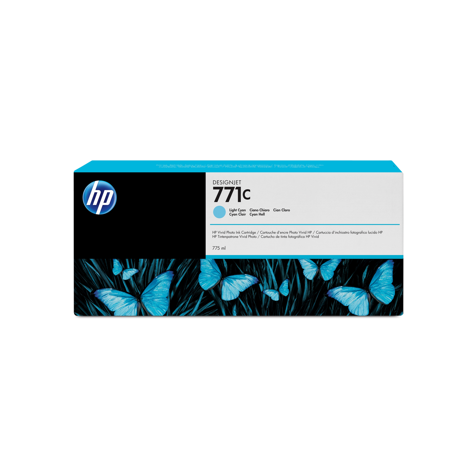 HPI 771C cyan Light DesignJet Printer Cartridge 775 Ml 775 Ml